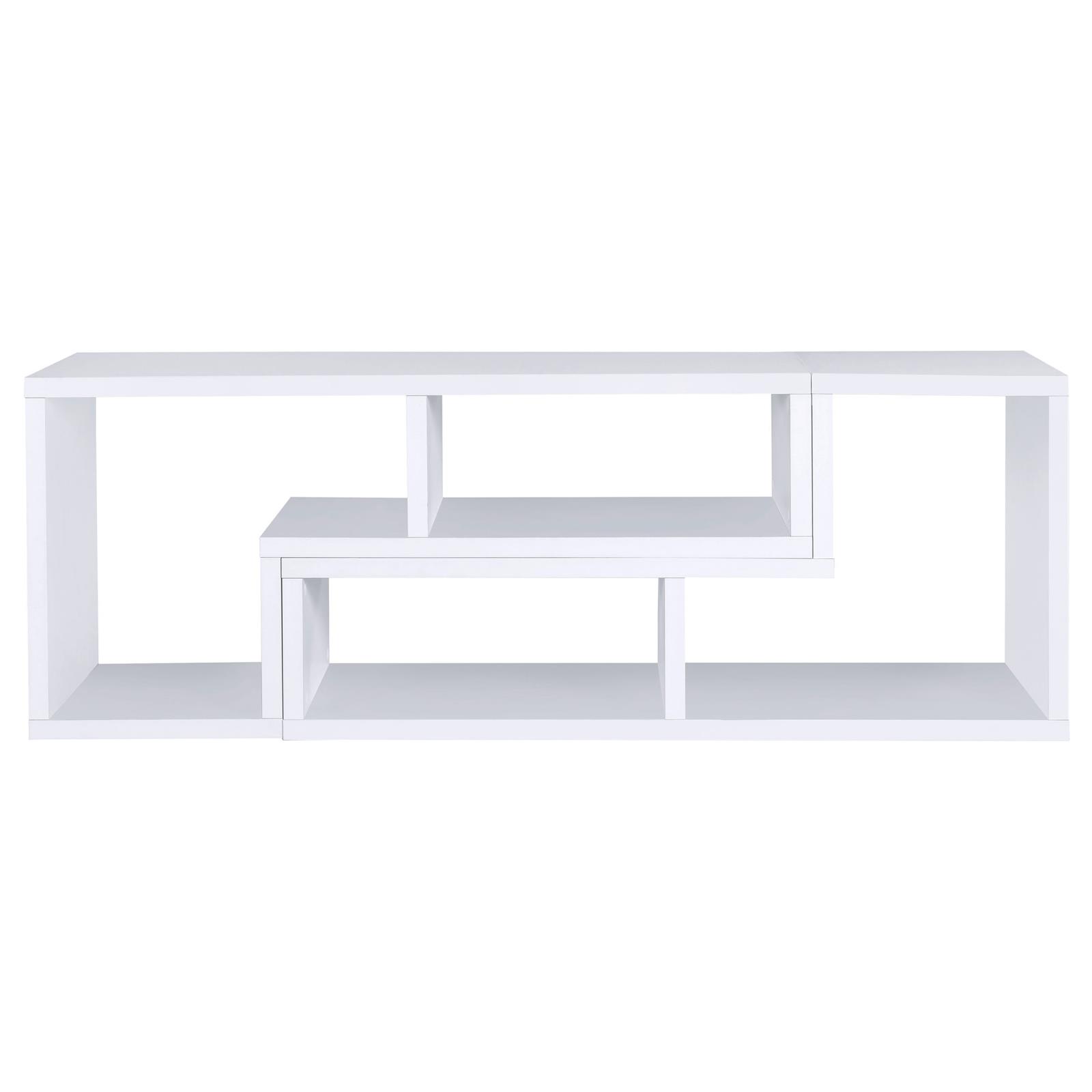 Velma Multipurpose TV Stand and Bookshelf White - Image 15