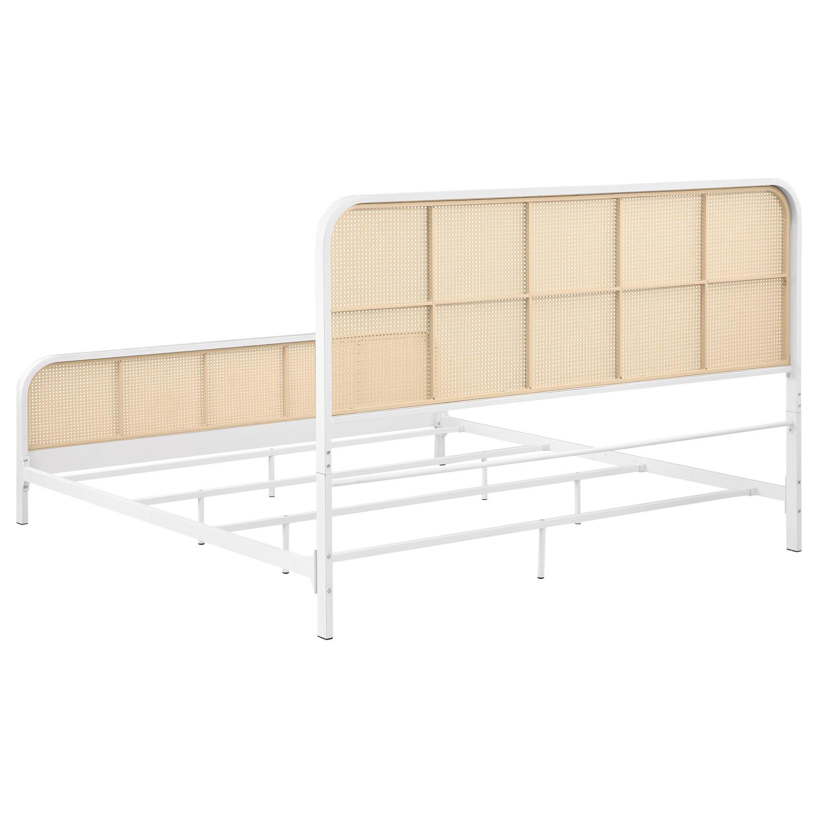 Lanewood Open Cane Webbing Metal Eastern King Bed - Image 18