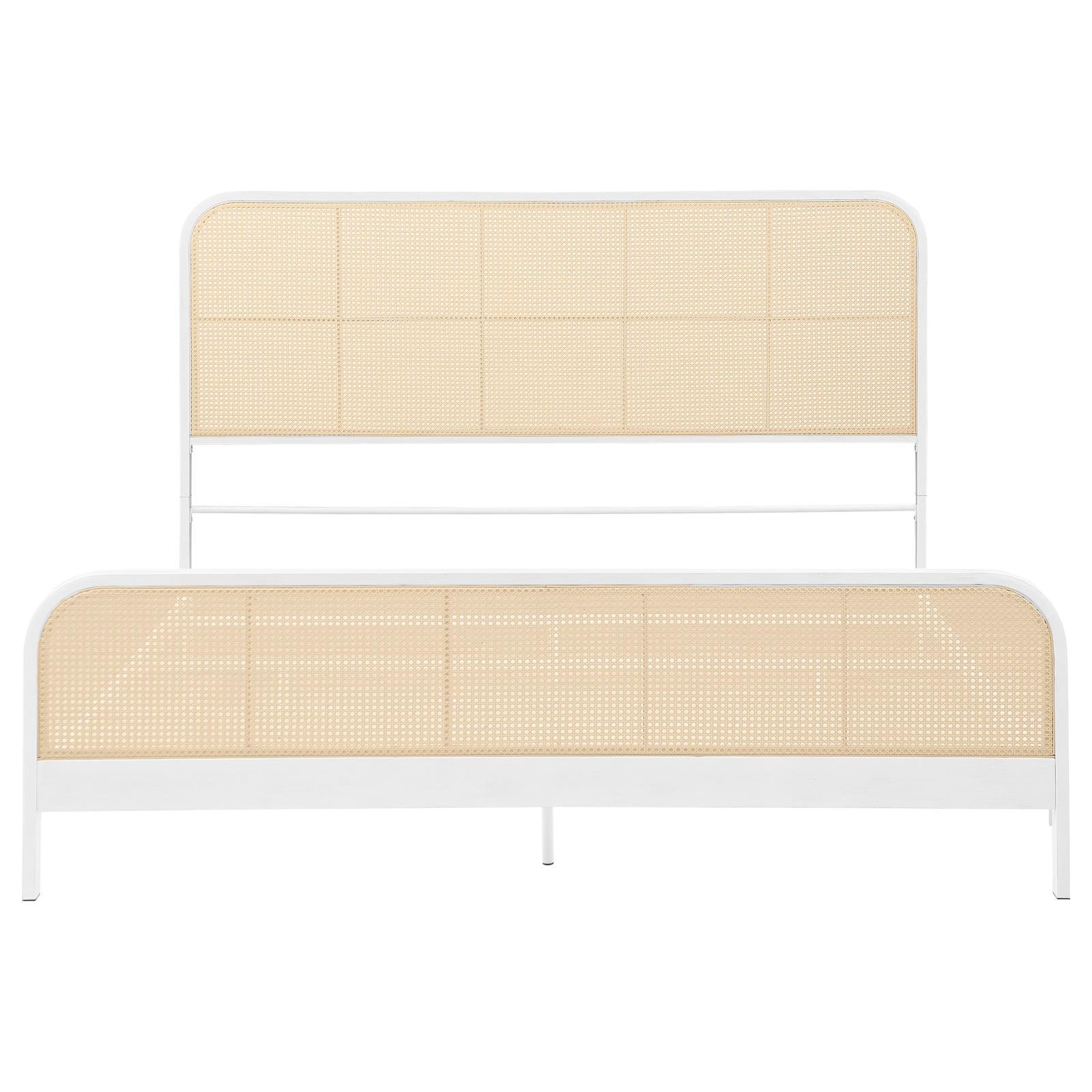 Lanewood Open Cane Webbing Metal Eastern King Bed - Image 15