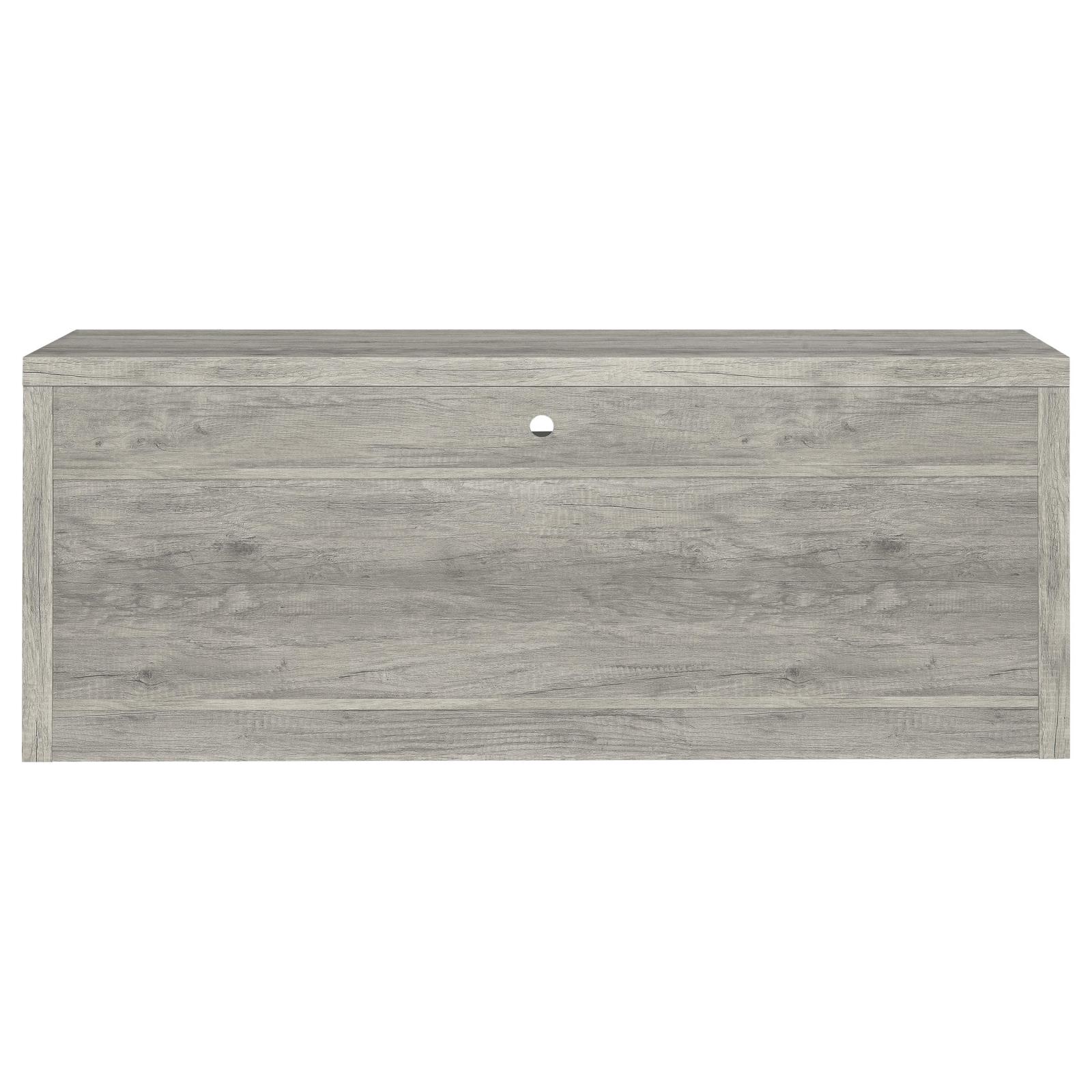 Burke 3-piece 59-inch TV Entertainment Center Grey Driftwood - Image 7
