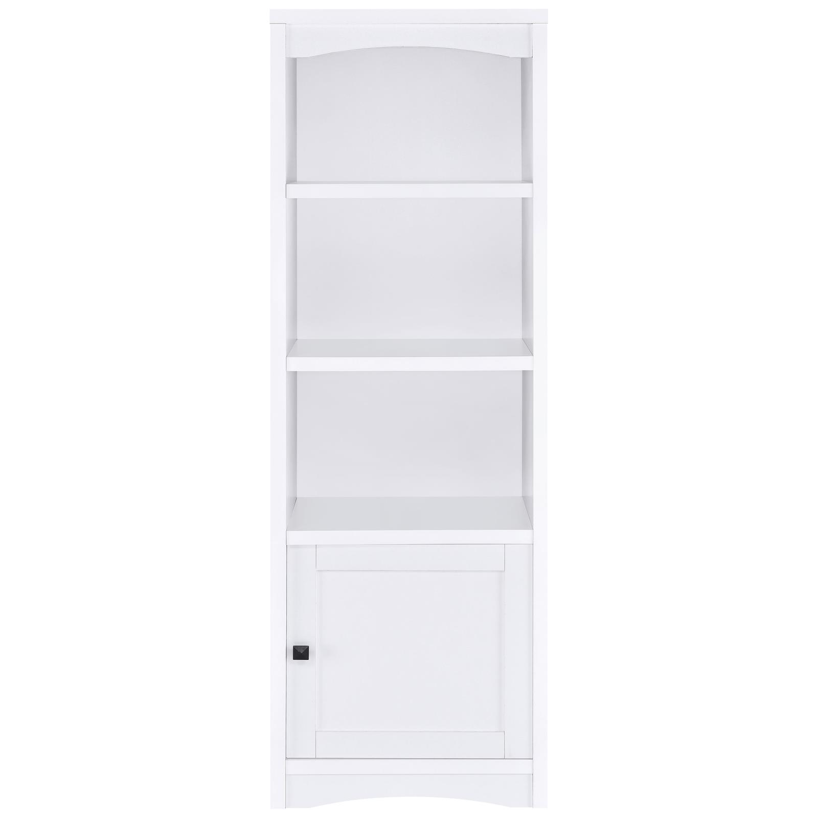 Laughlin 4-shelf Engineered Wood Media Tower White - Image 4