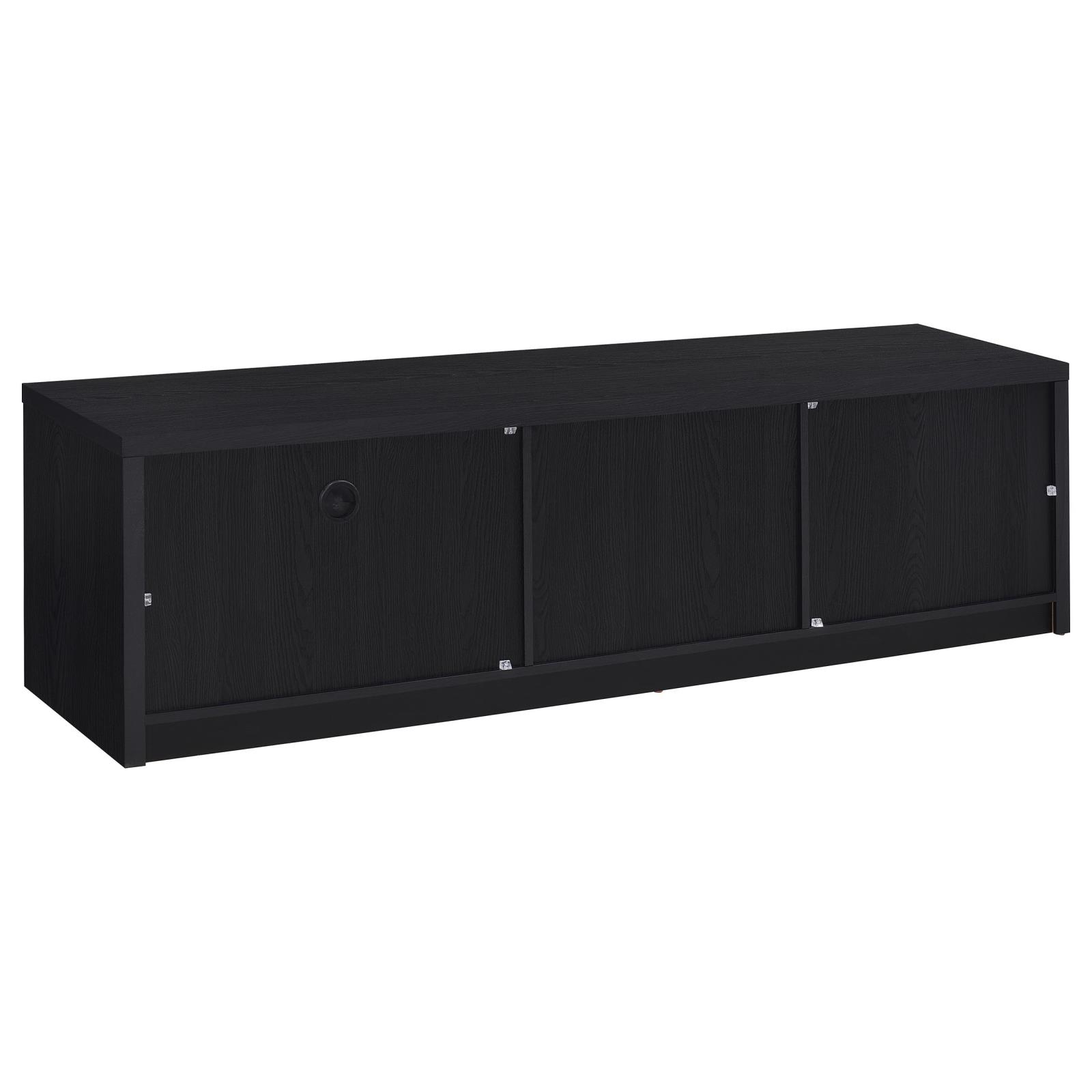 Murray 70-inch 2-door TV Stand Media Console Black - Image 7
