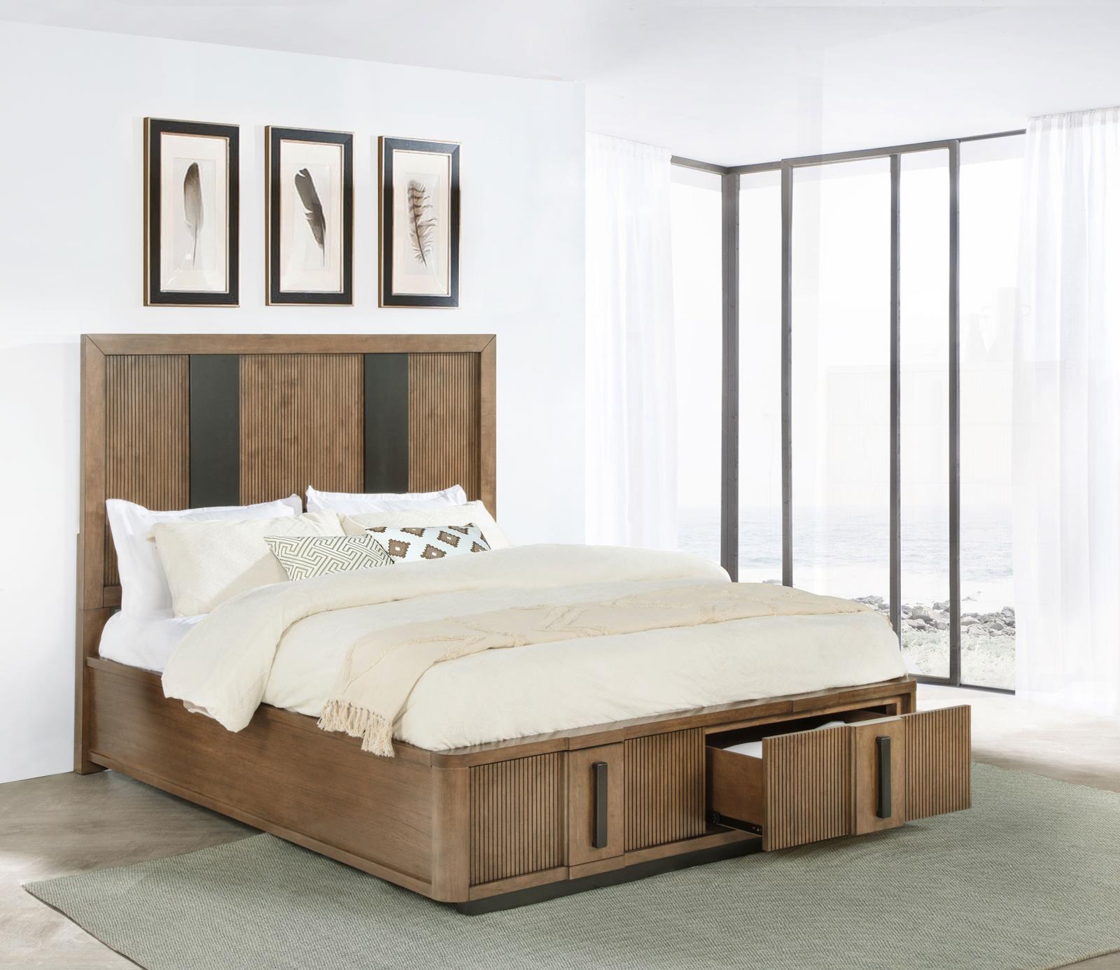 Terrace 2-drawer Queen Storage Bed Ash Brown - Image 2