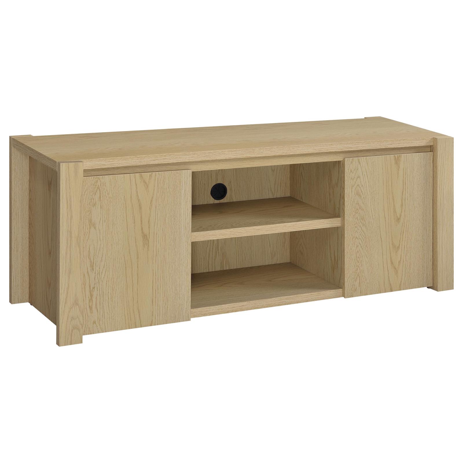 Laurelton 3-piece Entertainment Center TV Stand Light Oak - Image 3