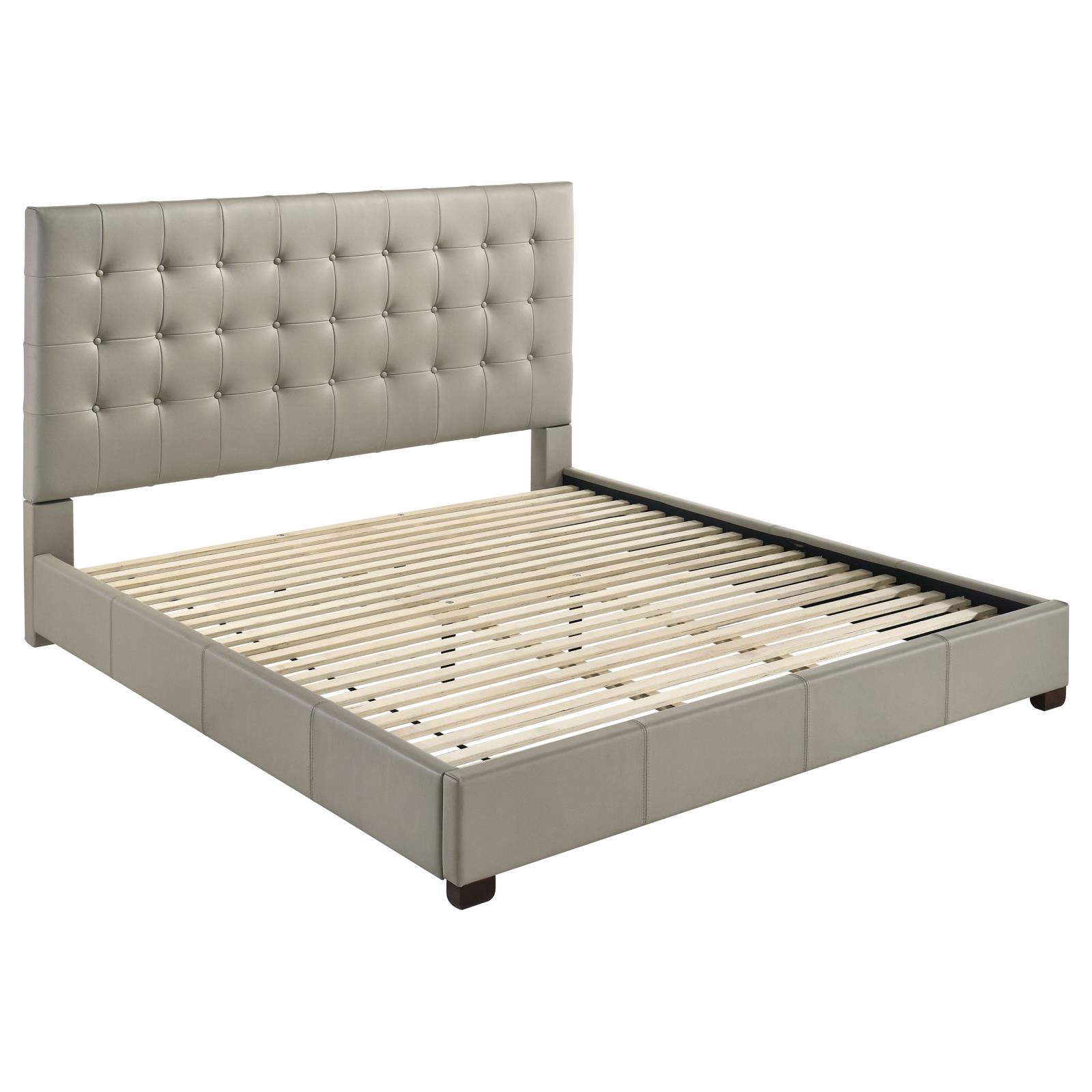 Medley Genuine Leather Eastern King Platform Bed - Image 10