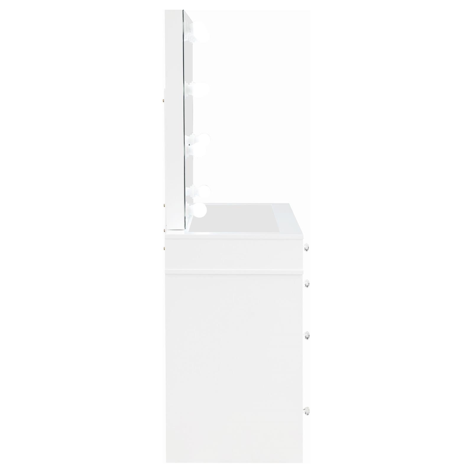 Regina Makeup Vanity Table Set with Lighting White - Image 9