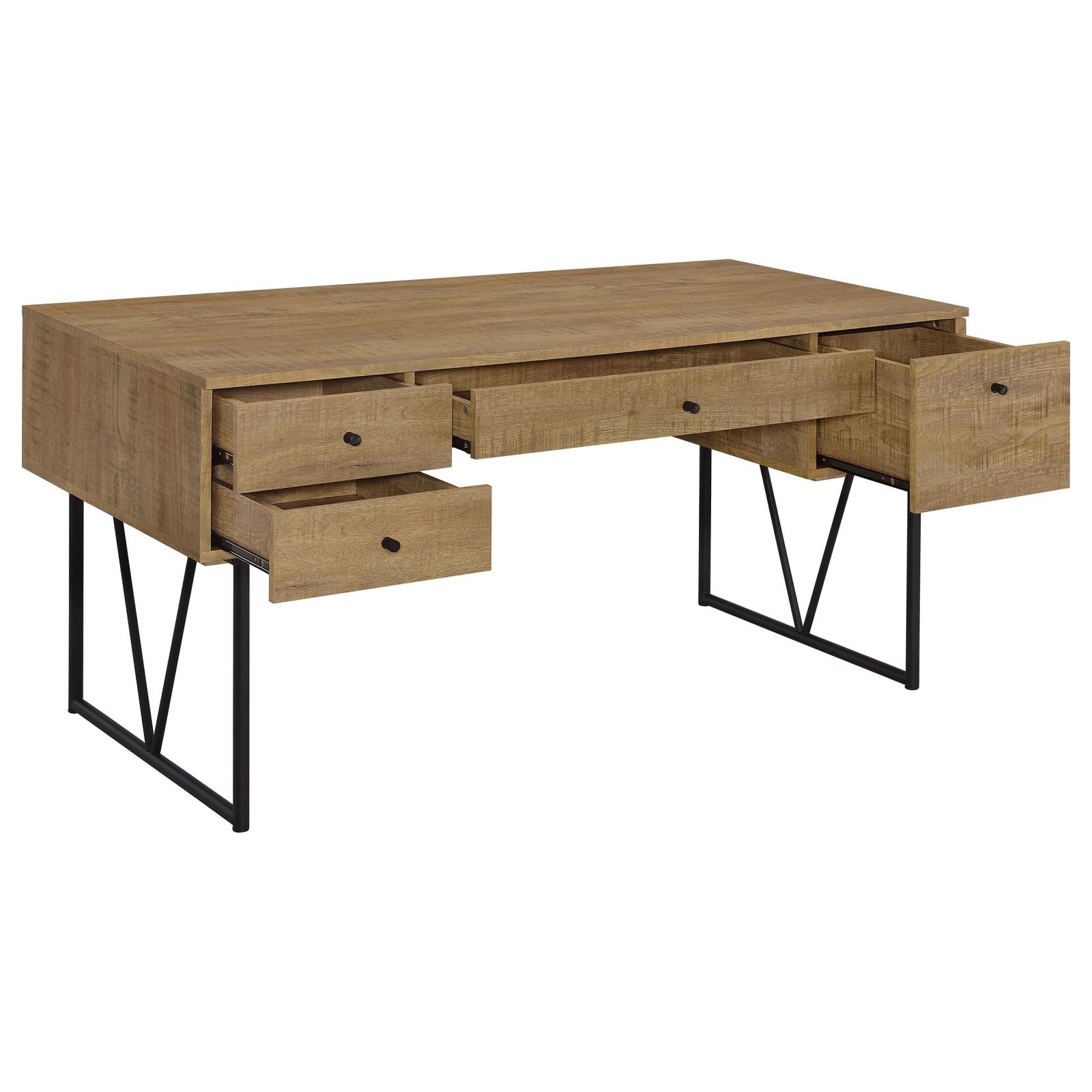 Analiese 63-inch 4-drawer Writing Desk Mango - Image 4