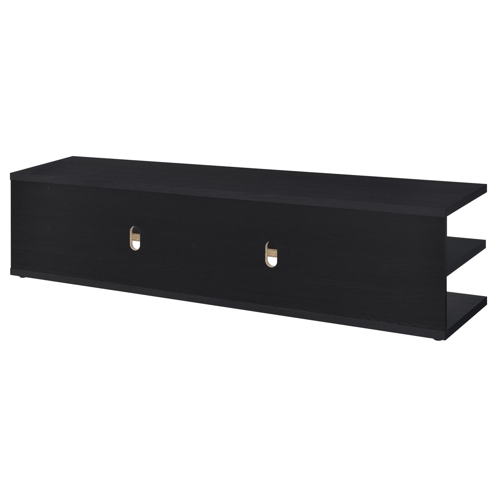 Cartmill 78-inch 2-tier TV Stand Media Console Black - Image 7