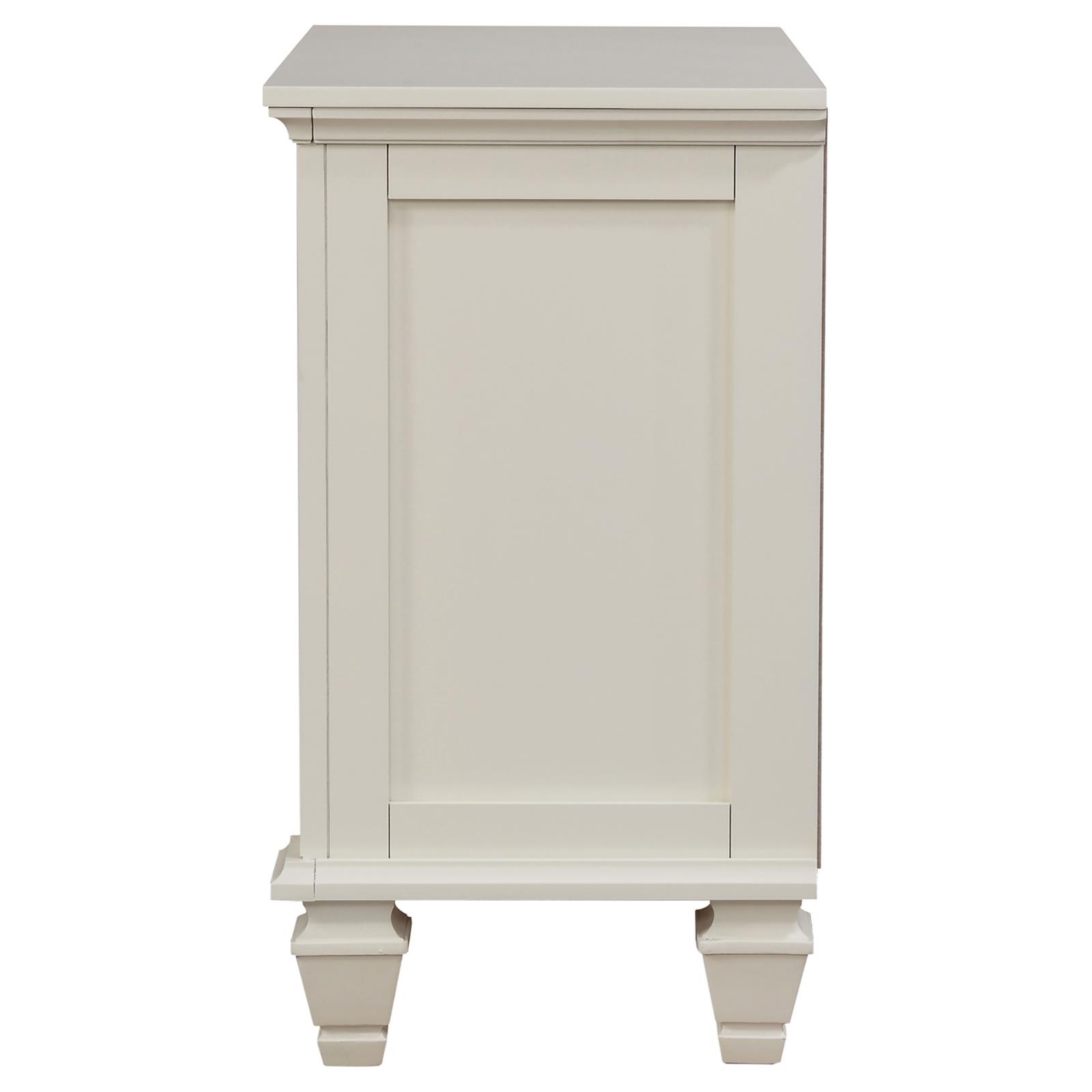 Sandy Beach 3-drawer Nightstand Cream White - Image 5