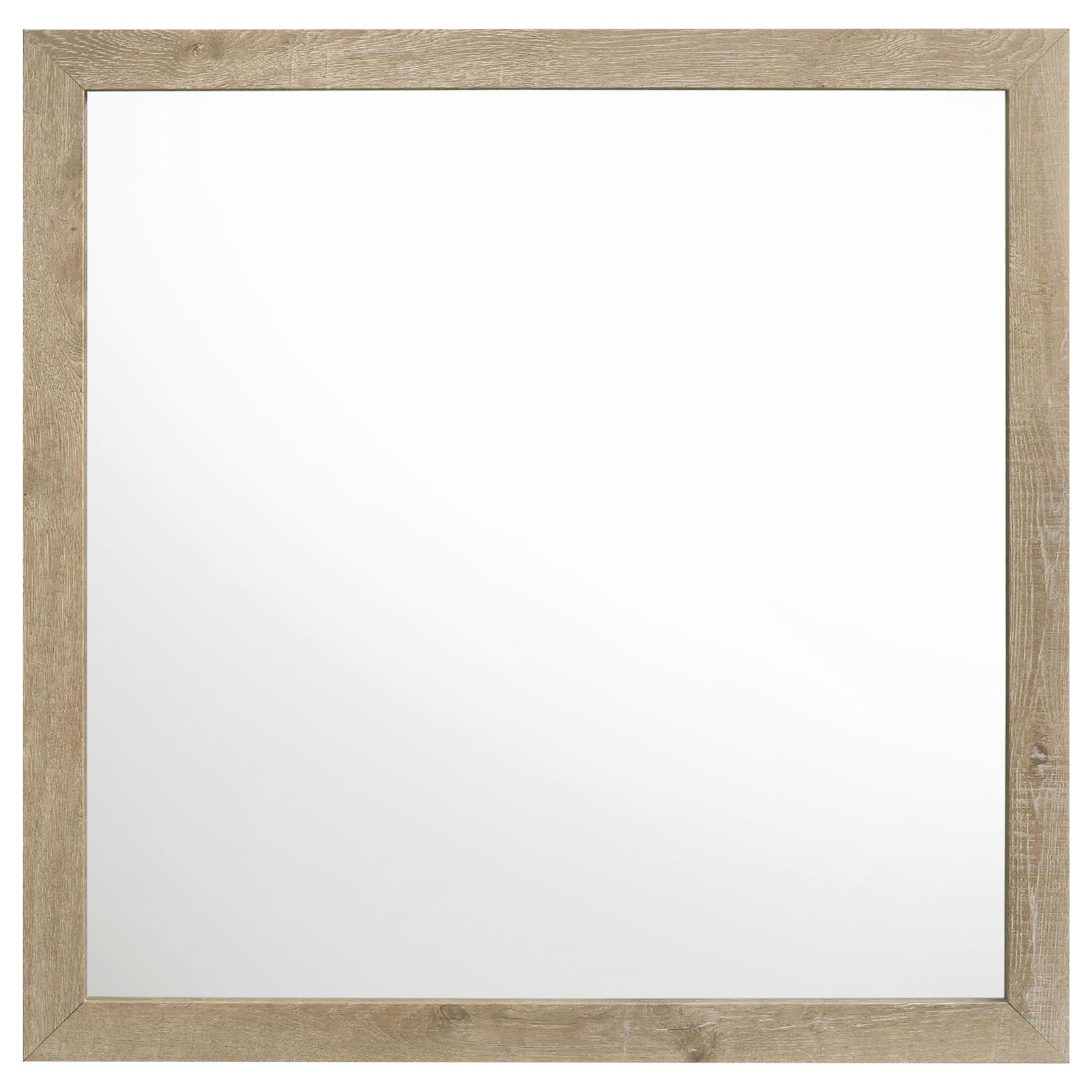 Oakglen Dresser Mirror Weathered Oak - Image 3