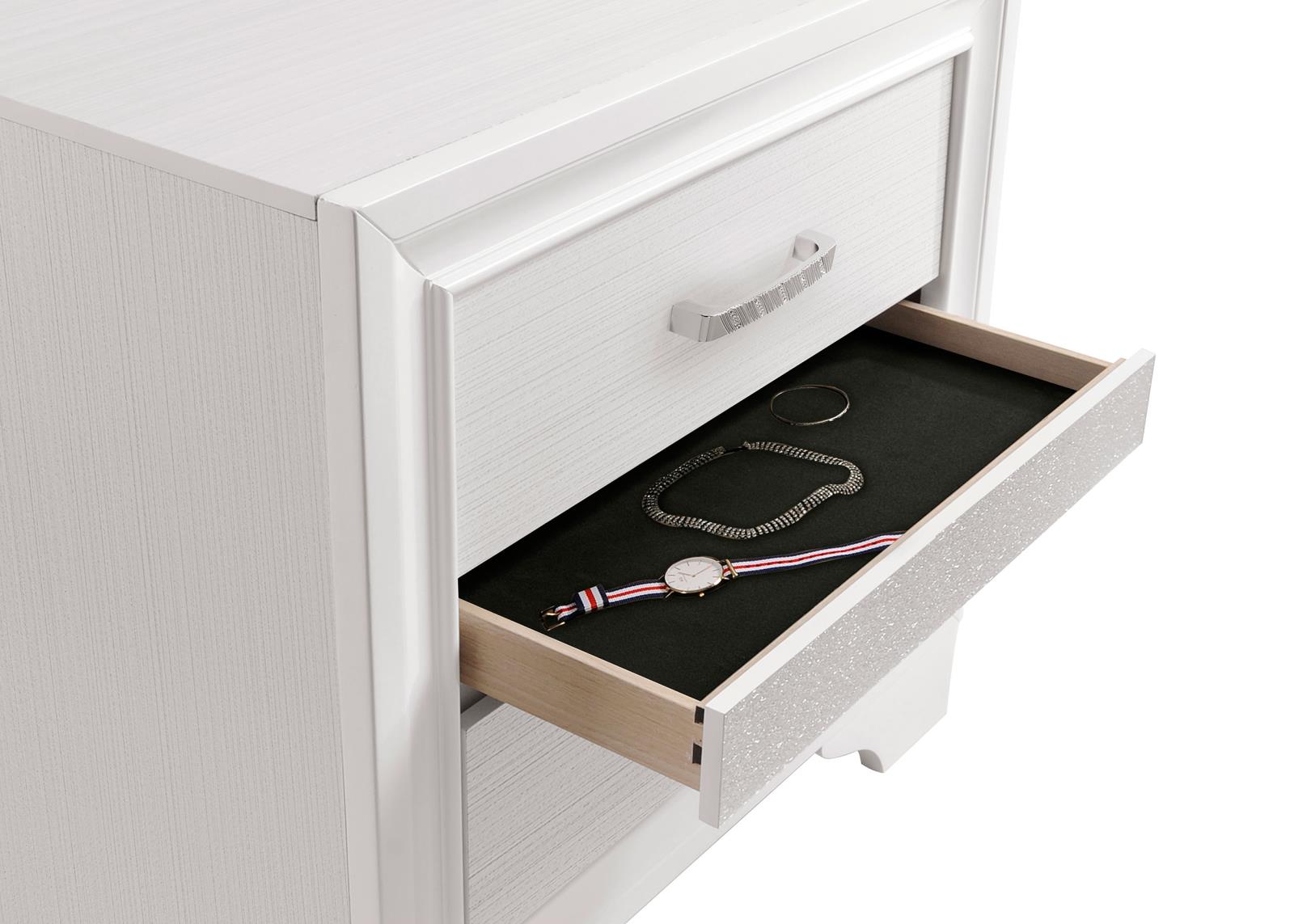 Miranda 3-drawer Nightstand Bedside Table - Image 10