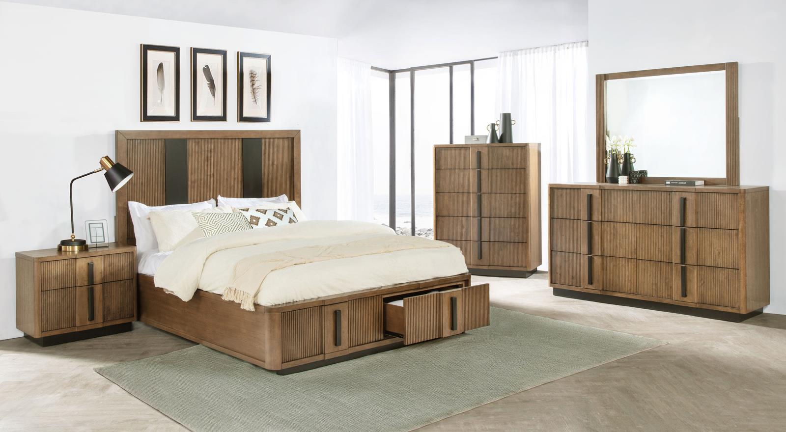 Terrace 2-drawer Queen Storage Bed Ash Brown - Image 8
