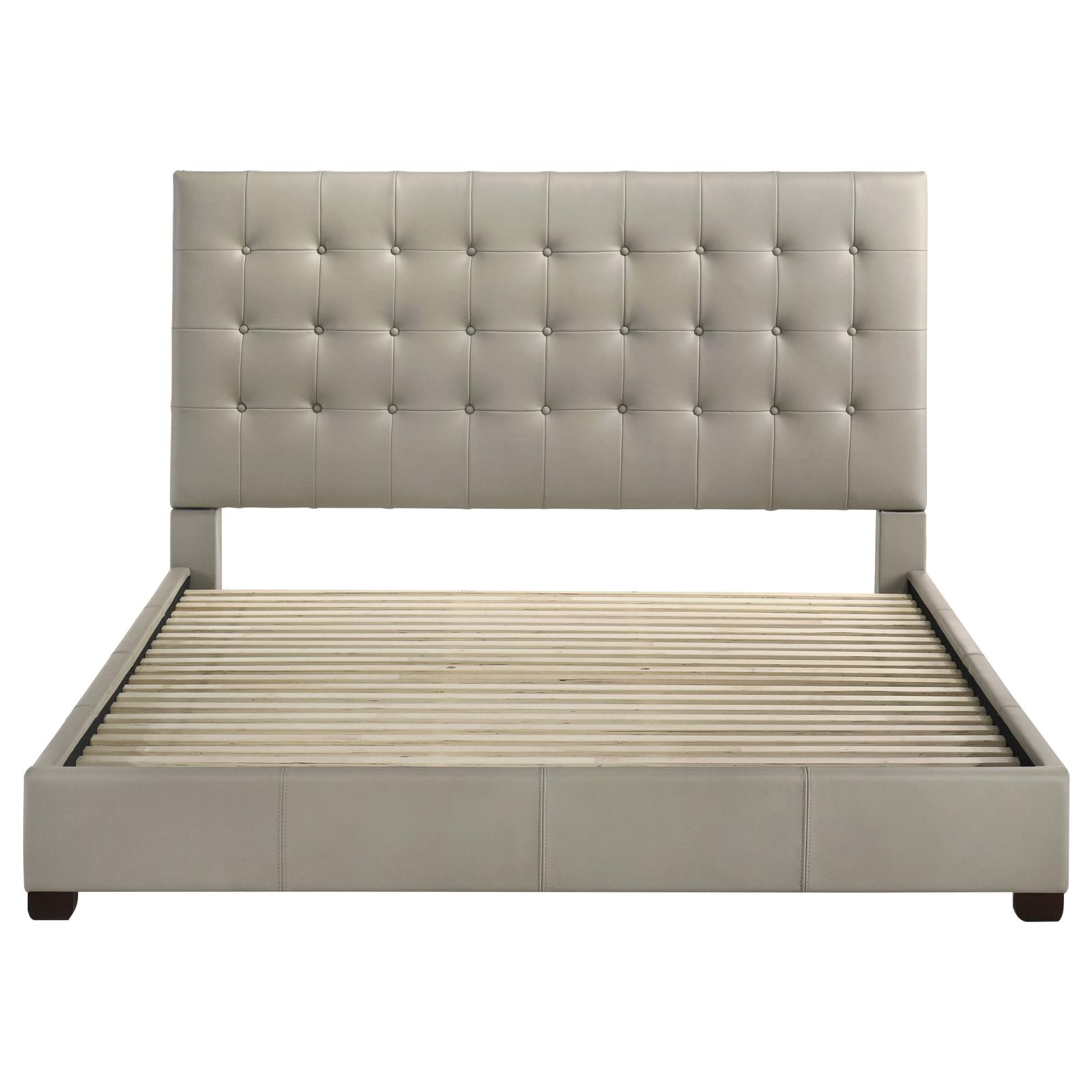 Medley Genuine Leather Eastern King Platform Bed - Image 13