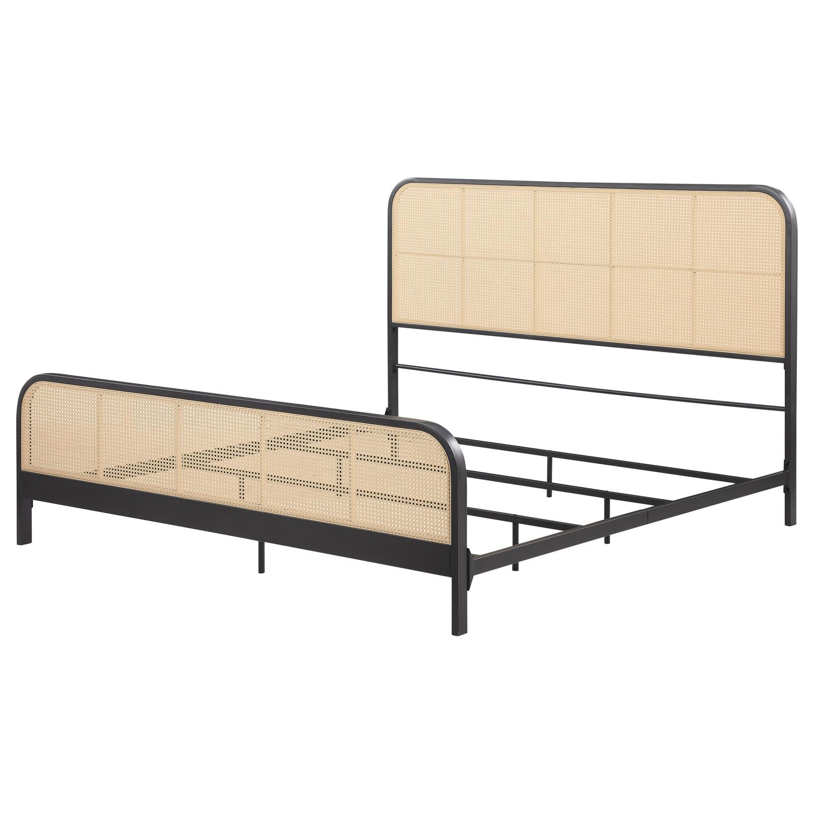 Lanewood Open Cane Webbing Metal Eastern King Bed - Image 4