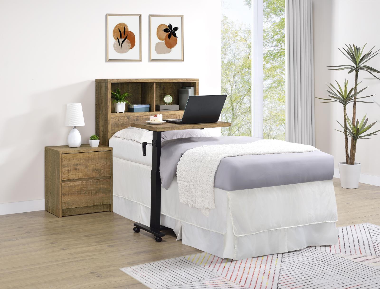 Westpark 49-inch Twin Bookcase Headboard Mango - Image 9