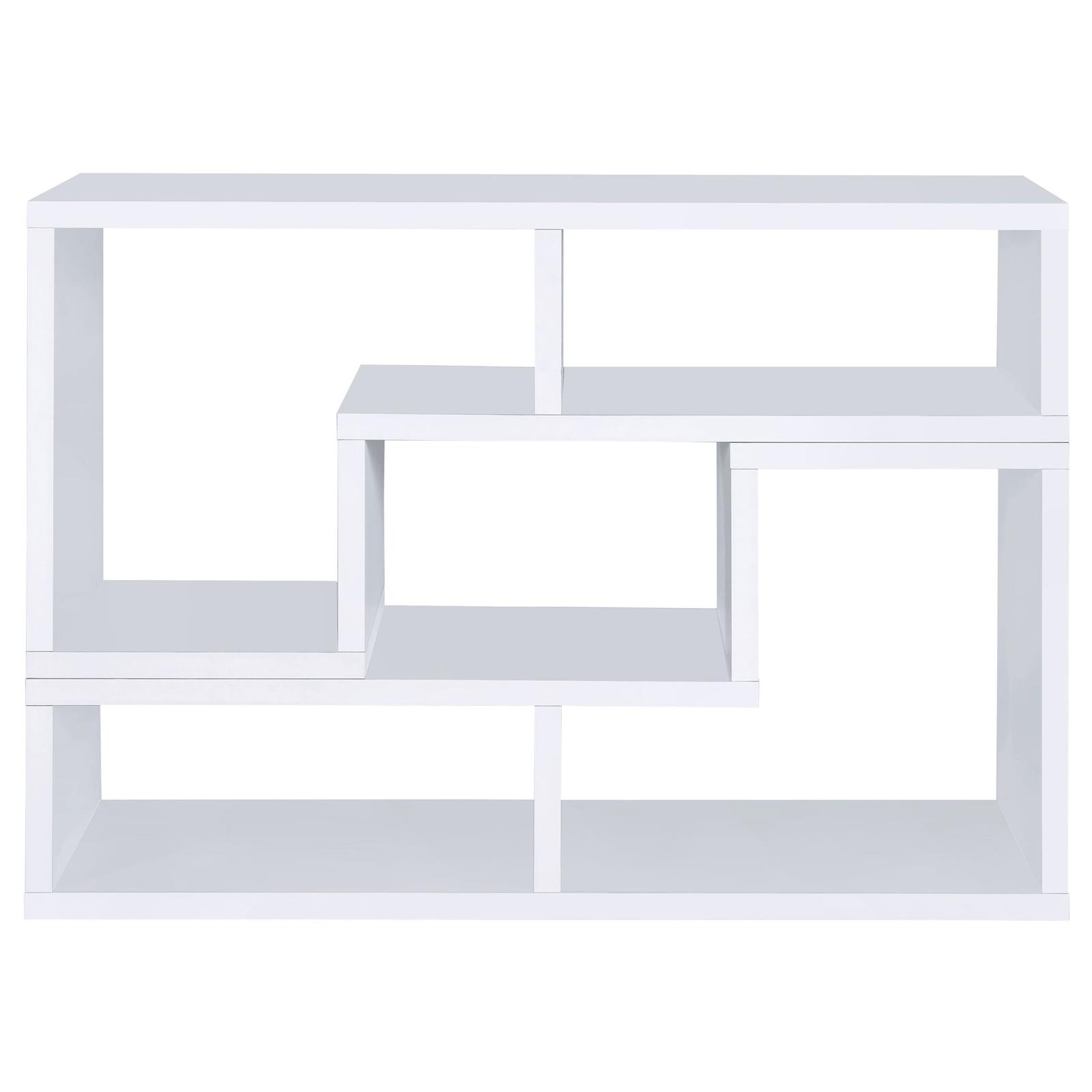 Velma Multipurpose TV Stand and Bookshelf White - Image 7