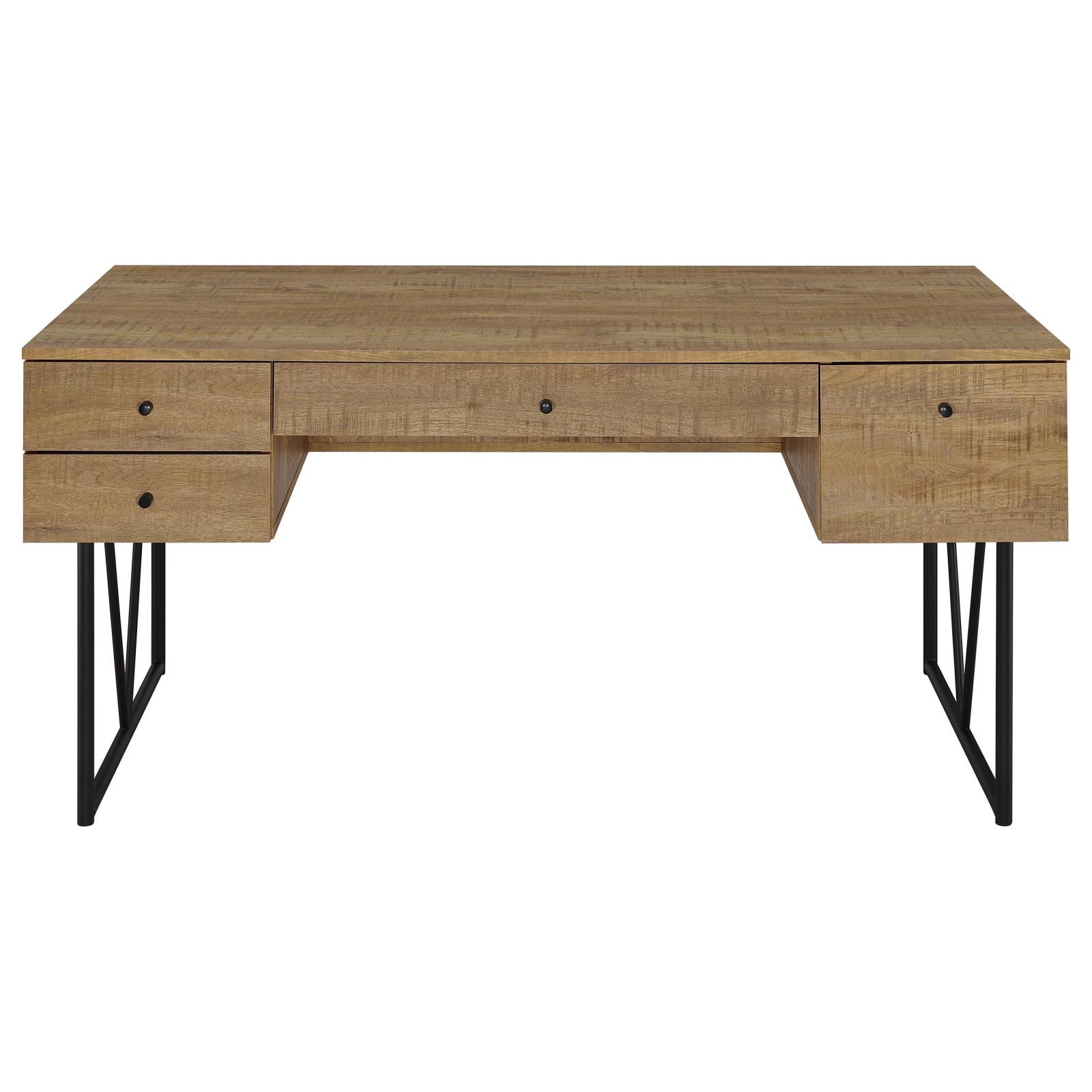 Analiese 63-inch 4-drawer Writing Desk Mango - Image 5