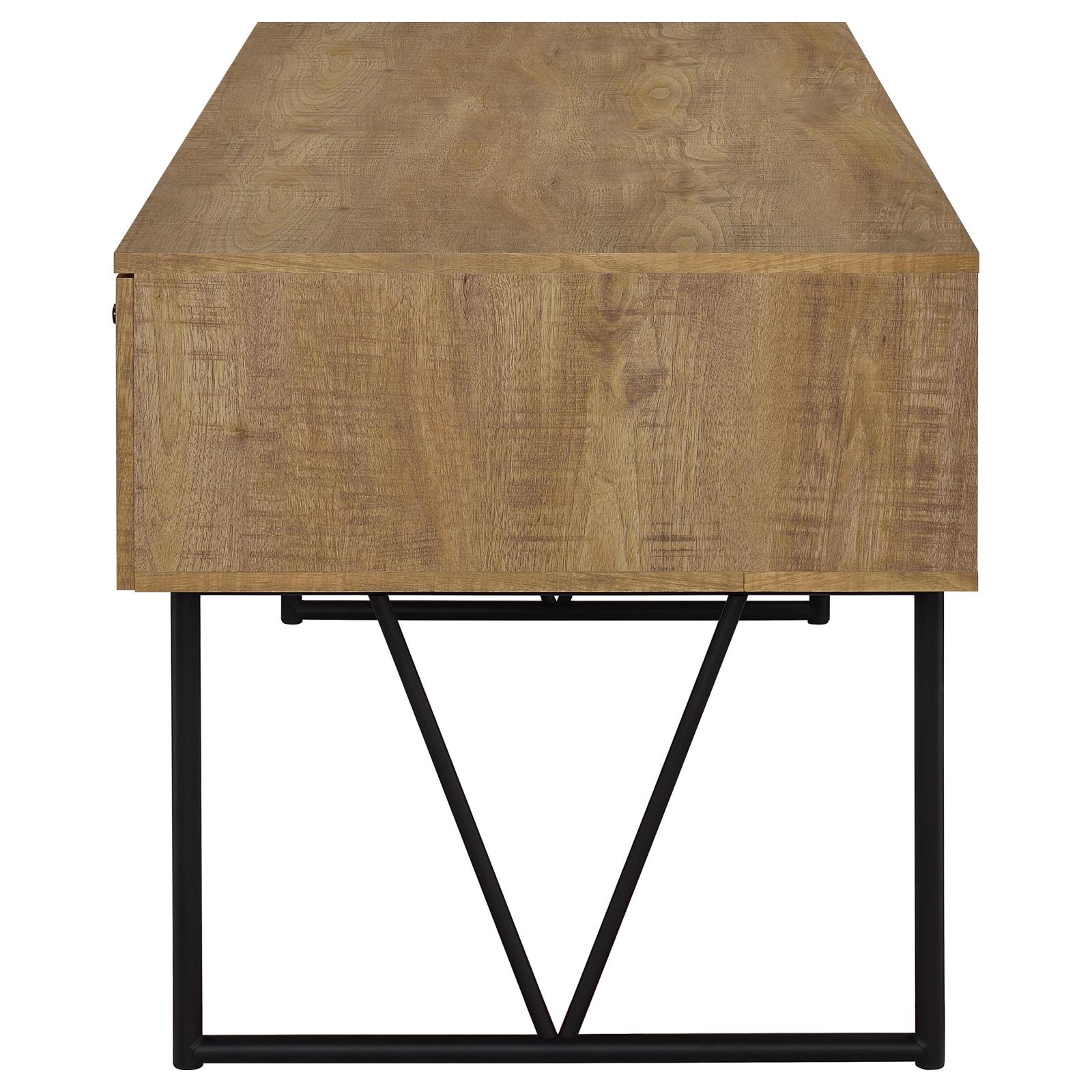 Analiese 63-inch 4-drawer Writing Desk Mango - Image 6
