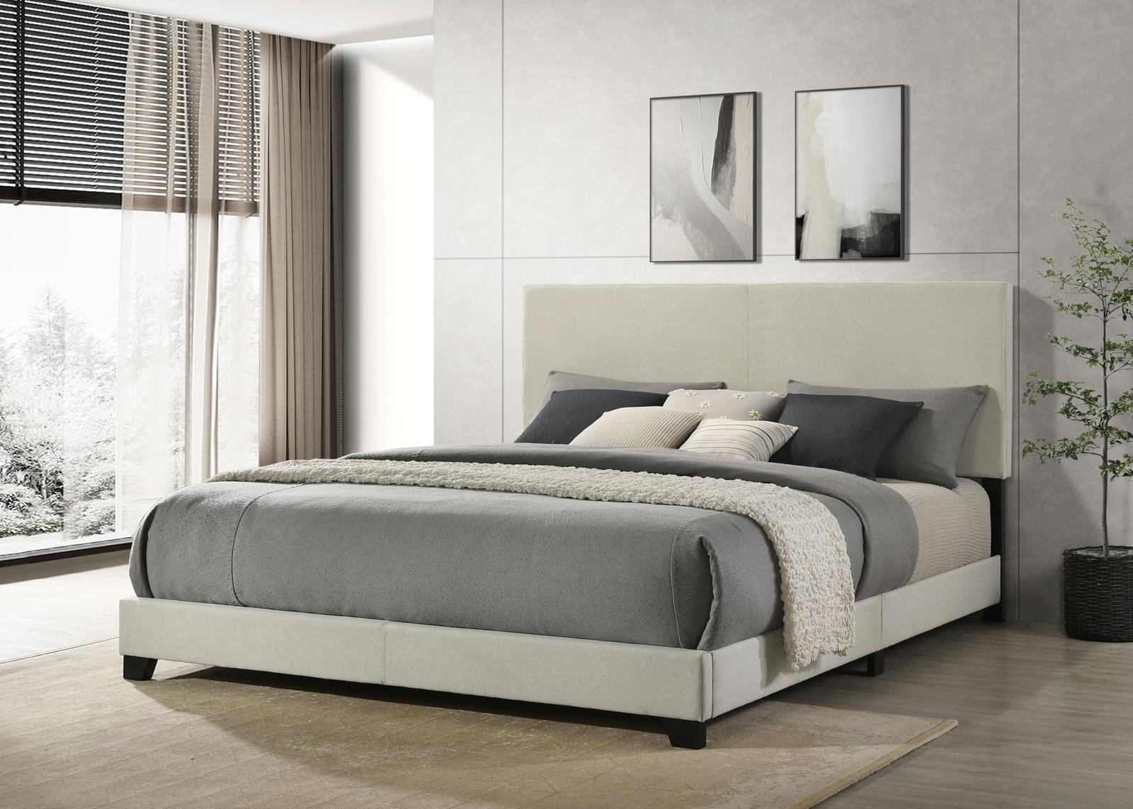 Dorian Fabric Upholstered Eastern King Panel Bed - Image 10