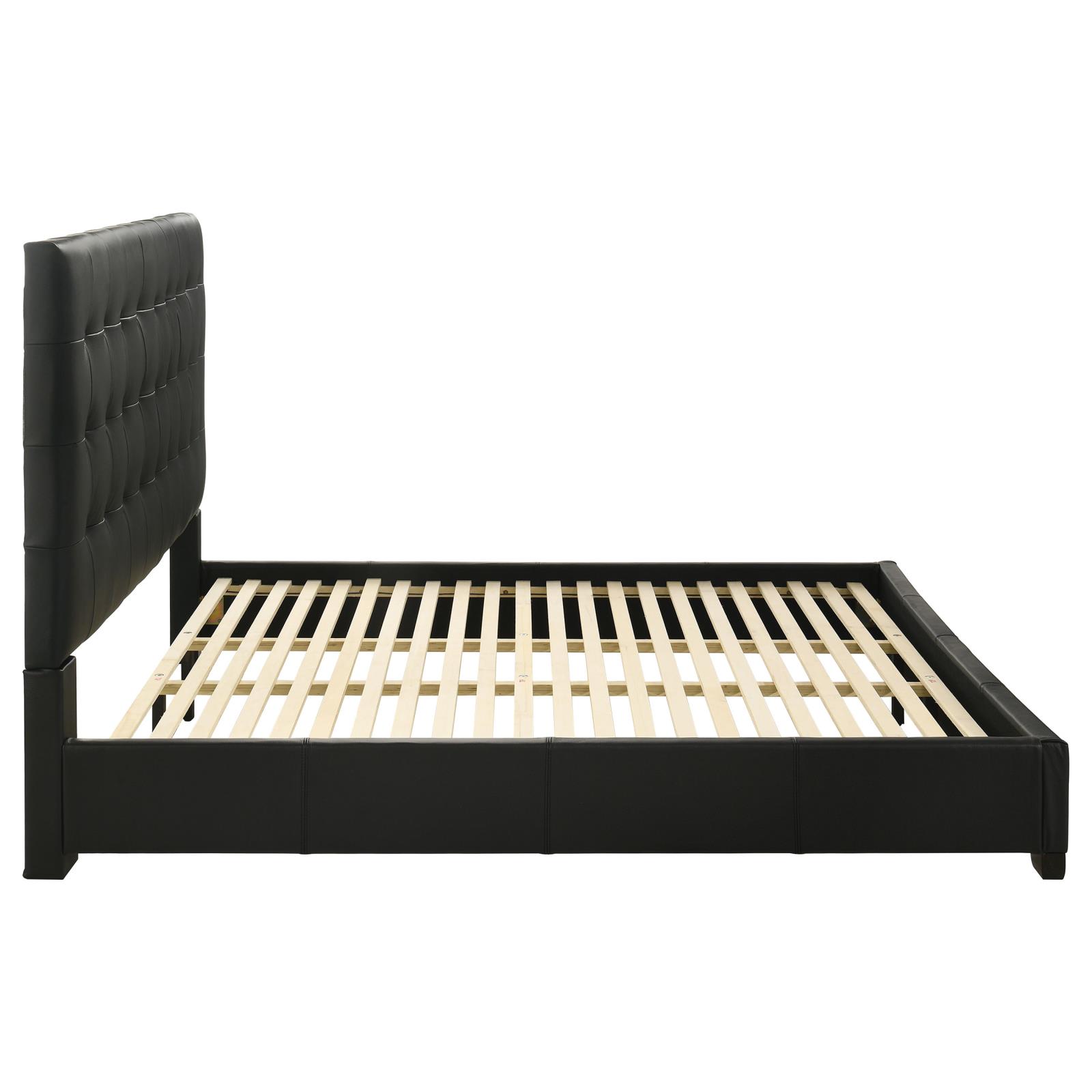 Medley Genuine Leather Eastern King Platform Bed - Image 6