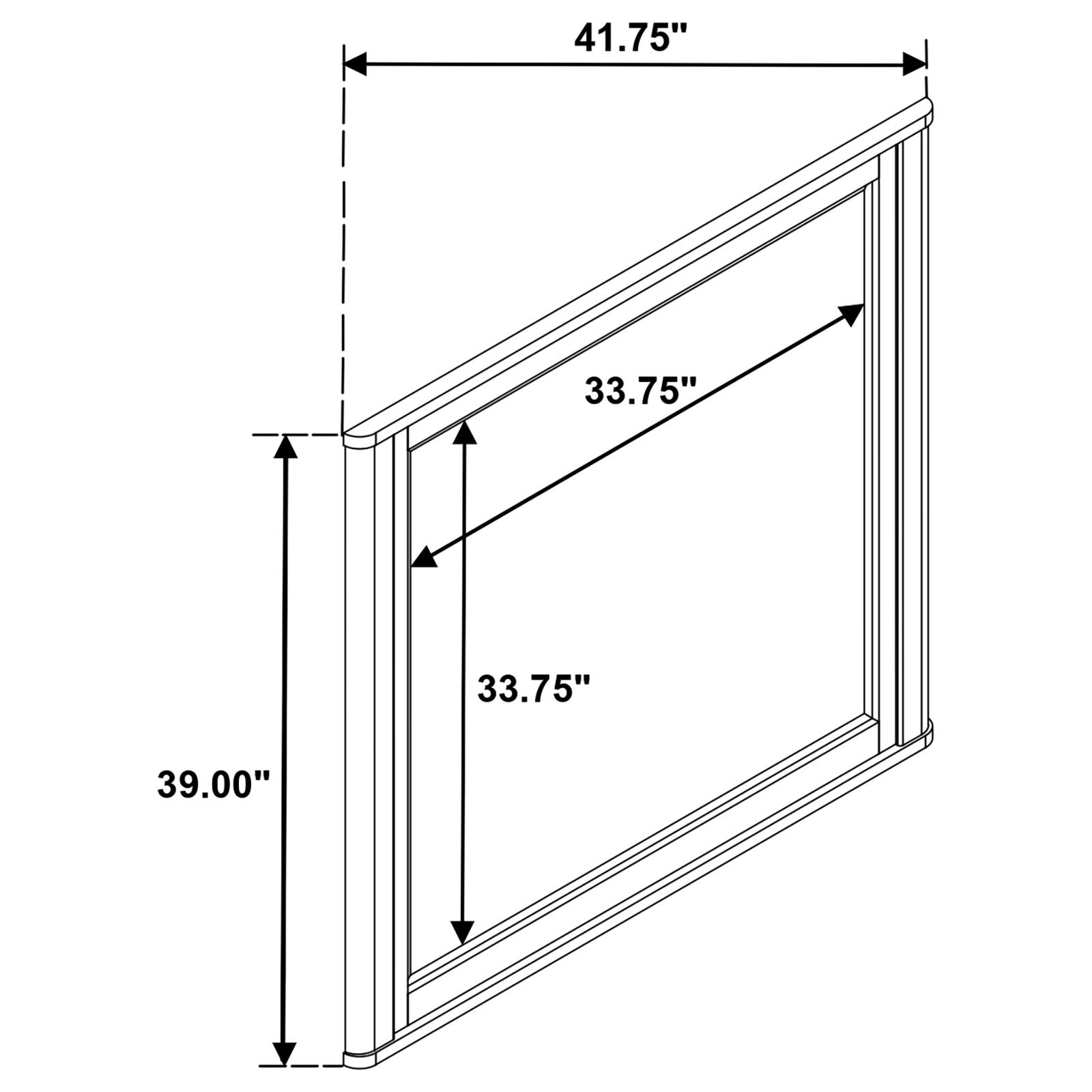 Leanne Dresser Mirror Light Oak - Image 5