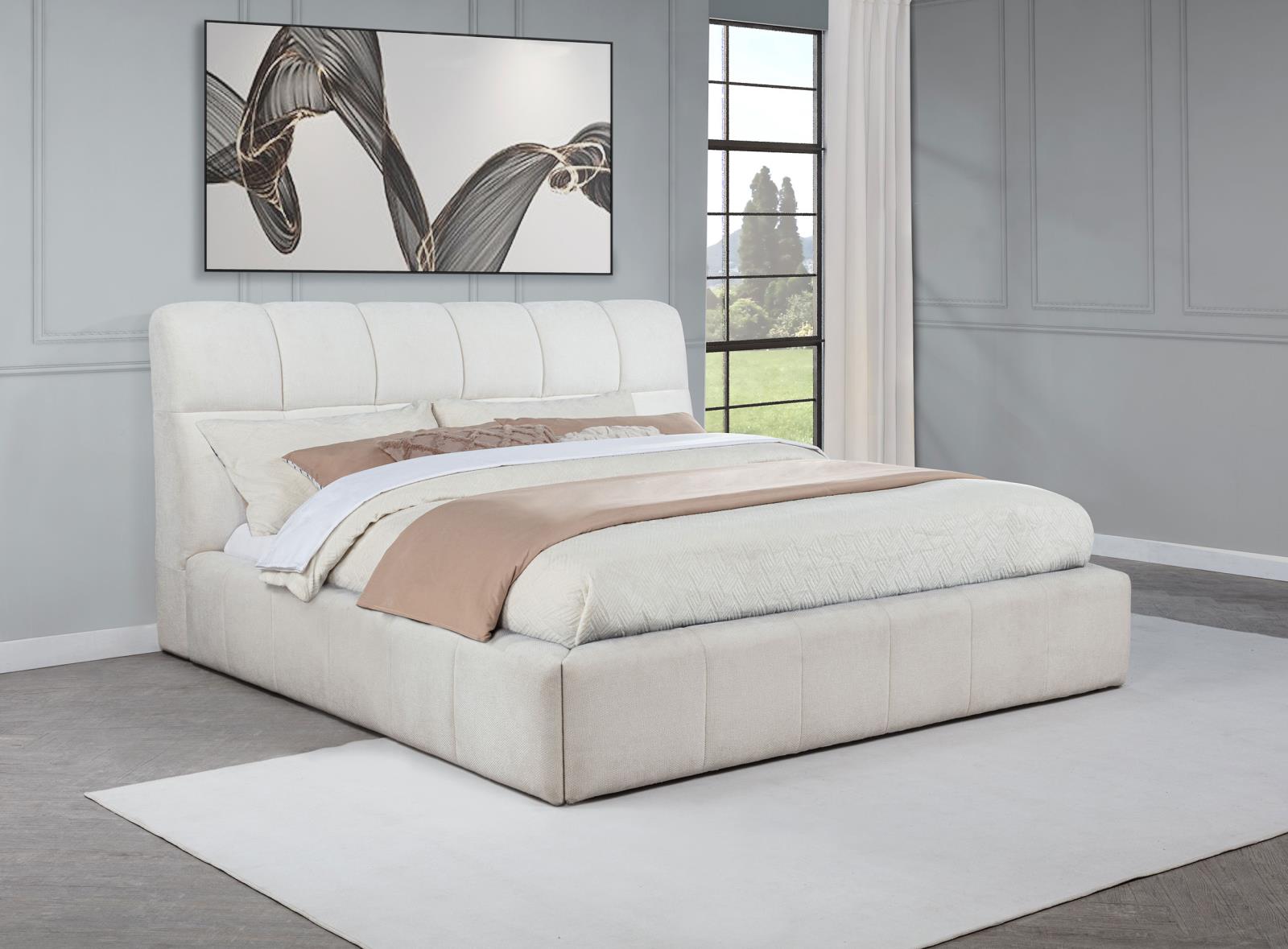 Nollet 48-inch Upholstered Eastern King Platform Bed - Image 2