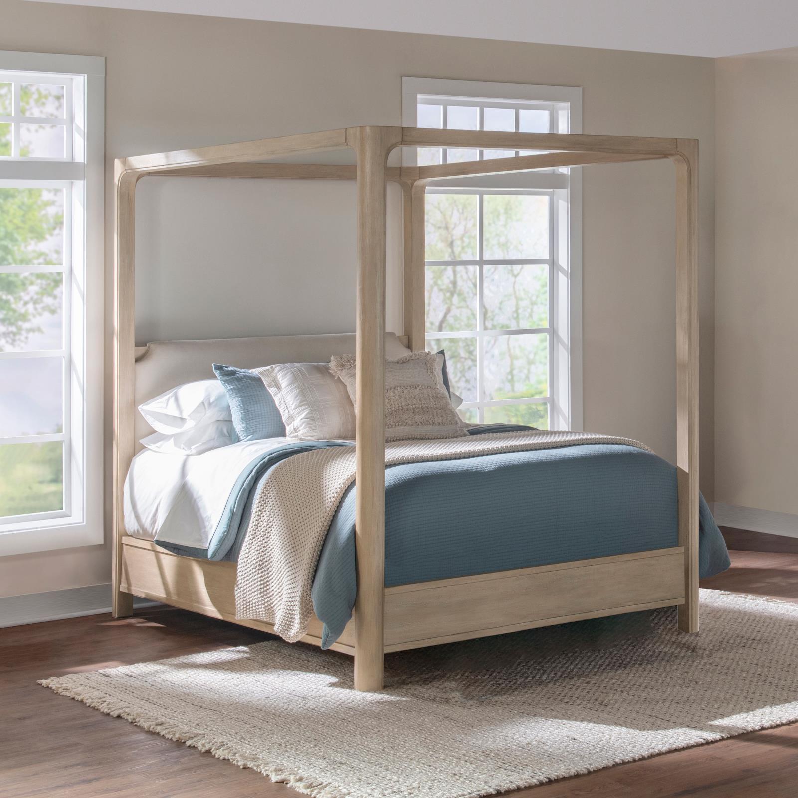 Solano 85-inch Queen Canopy Bed Weathered Mango - Image 2