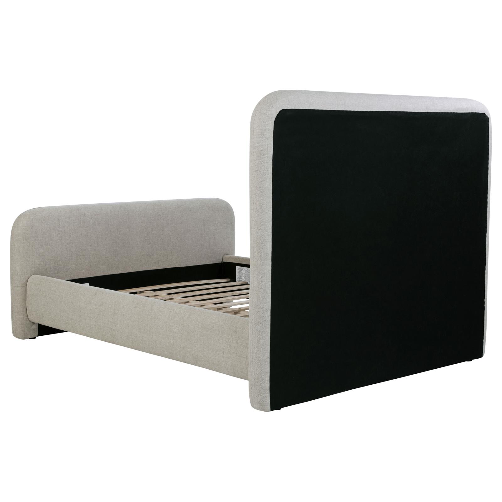 Wren Upholstered Queen Panel Bed Grey - Image 5
