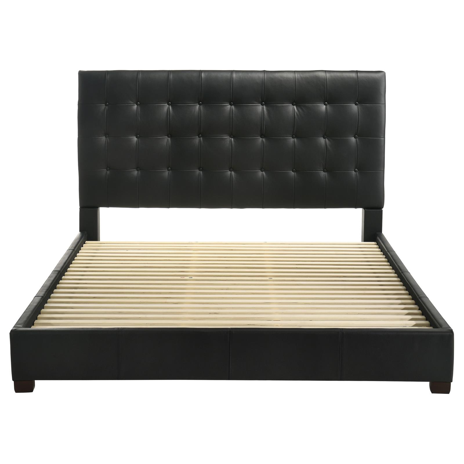 Medley Genuine Leather Eastern King Platform Bed - Image 4