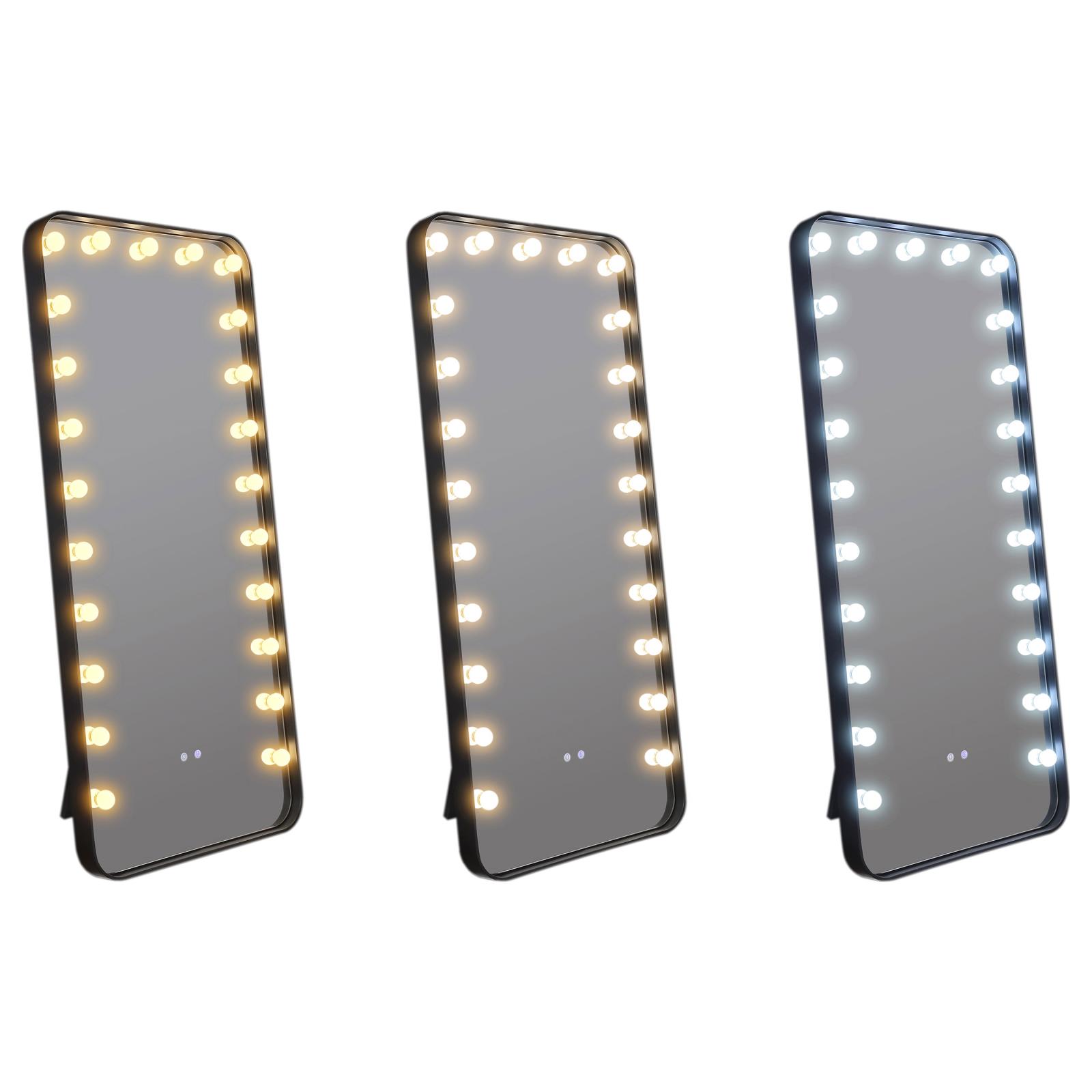Canton 32 x 71 Inch LED Standing Mirror with Speakers Black - Image 10