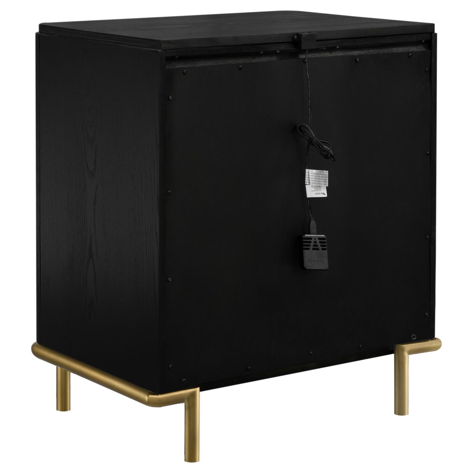 Arini 3-drawer Nightstand Black - Image 6