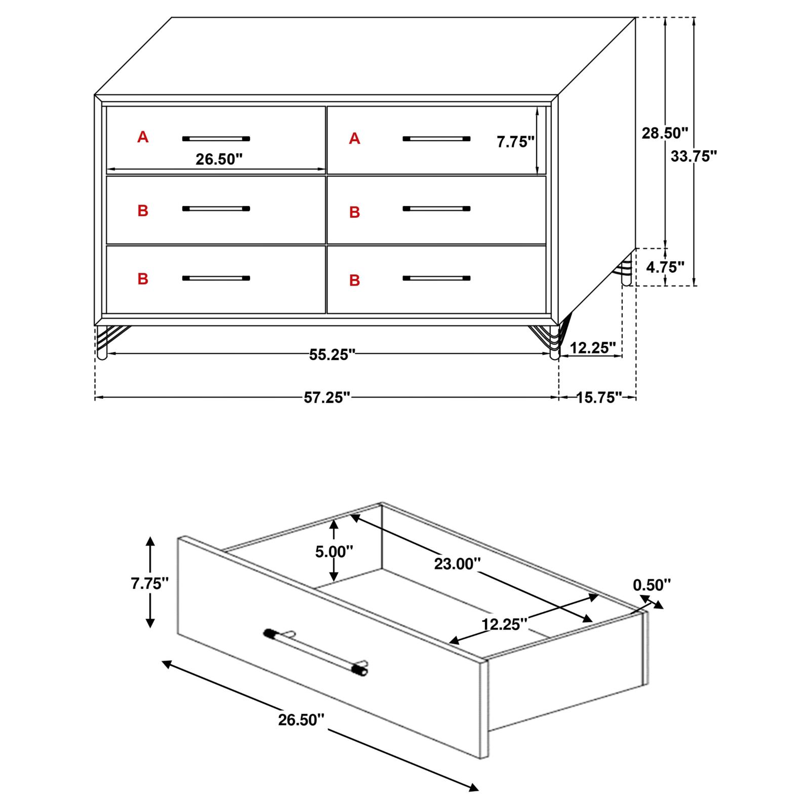 Lucia Bedroom Set Beige and White - Image 18
