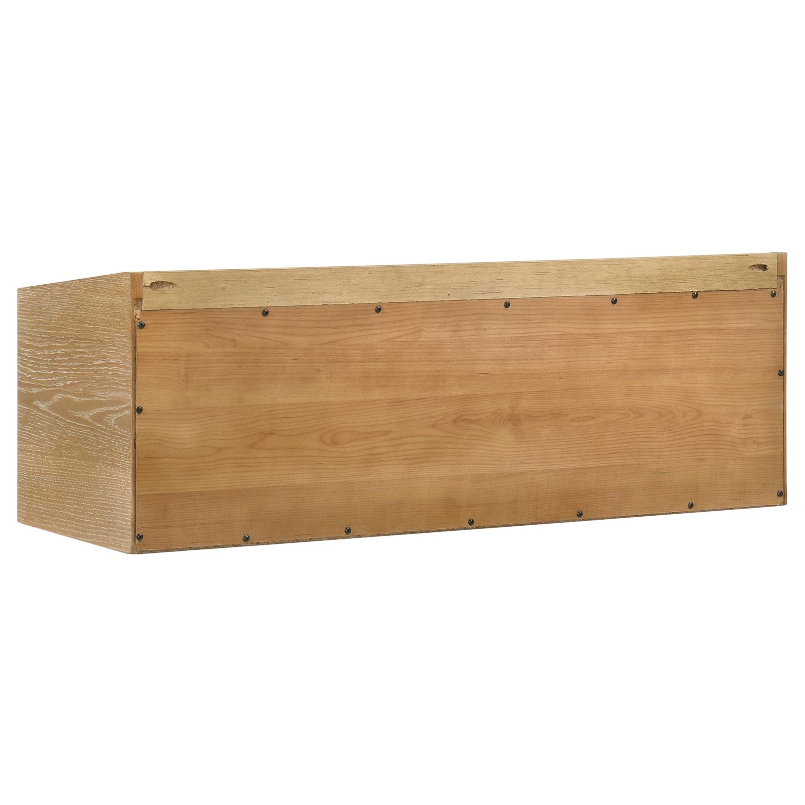 Fabian Bookshelf Bridge with Cubbies Distressed Light Brown - Image 8