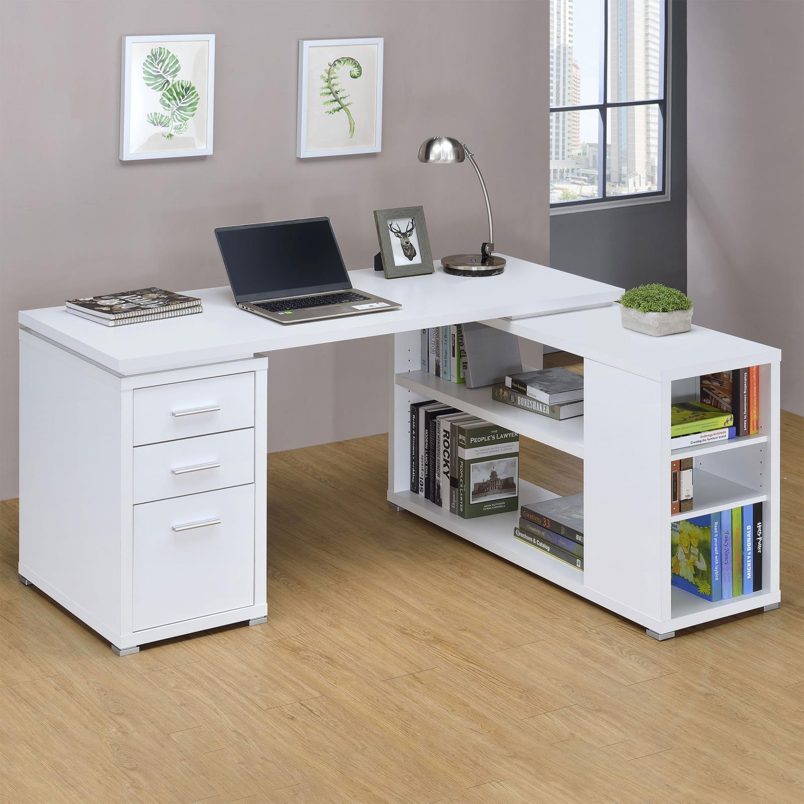 Yvette 60-inch 3-drawer L-Shape Computer Desk - Image 2