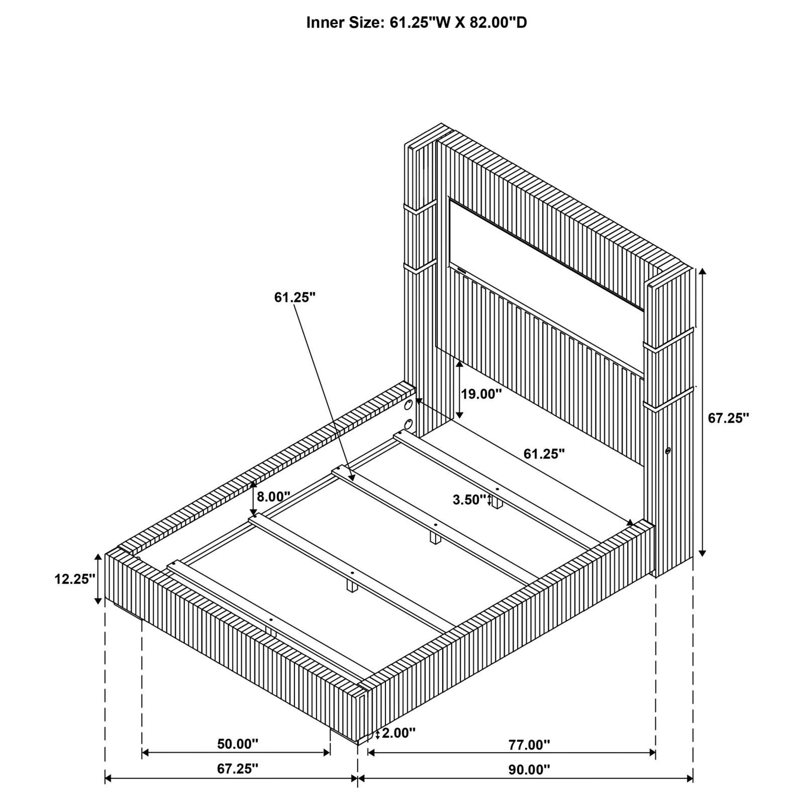 Tisdall Upholstered Queen Flame Visualizer Bed - Image 8