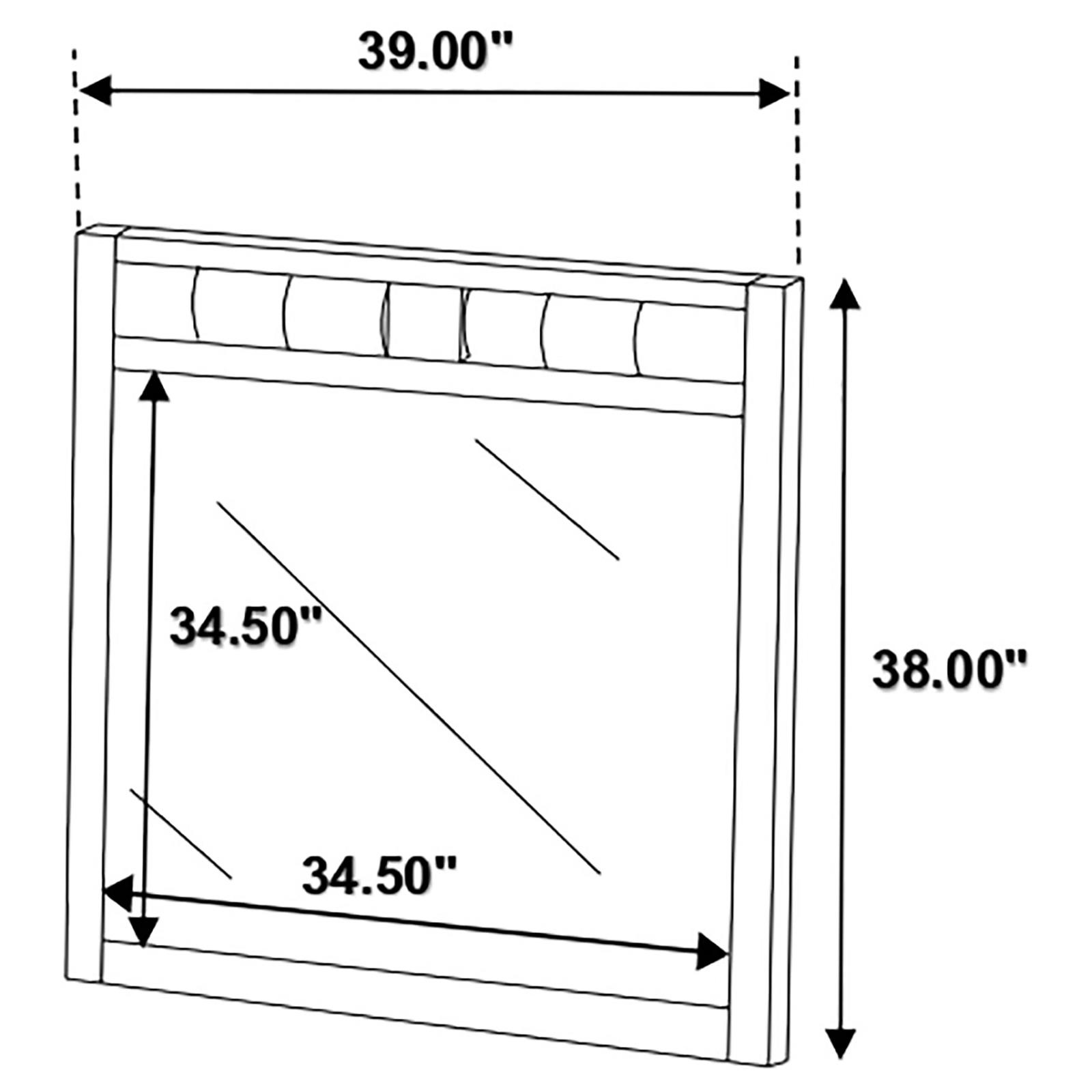 Carlton Dresser Mirror Cappuccino - Image 5
