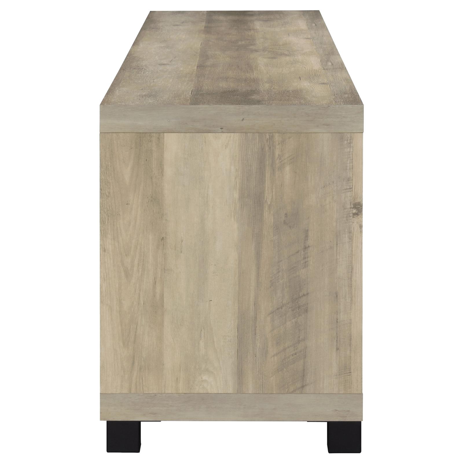 Sachin 4-door Engineered Wood 79-inch TV Stand Distressed Pine - Image 6