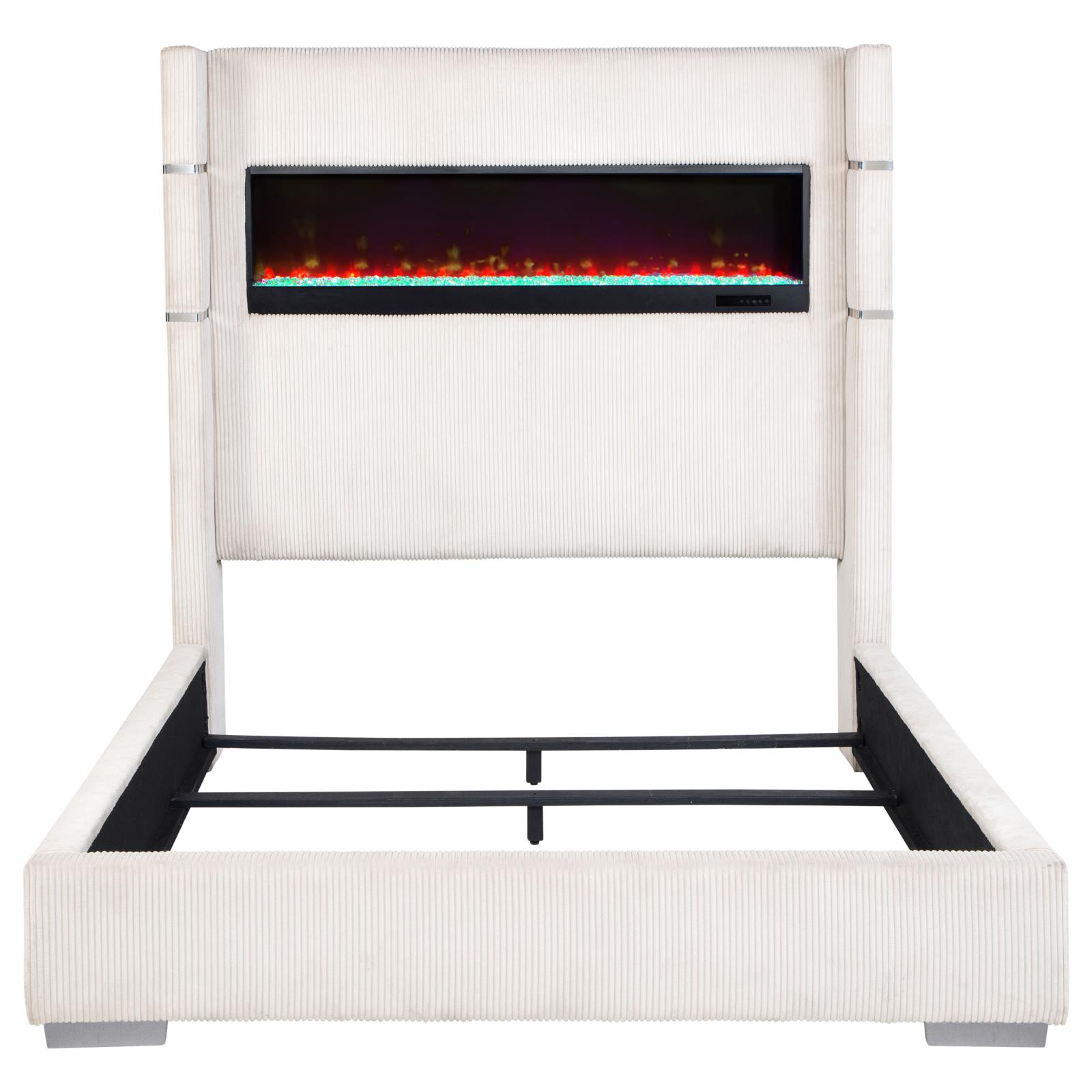 Tisdall Upholstered Queen Flame Visualizer Bed - Image 20