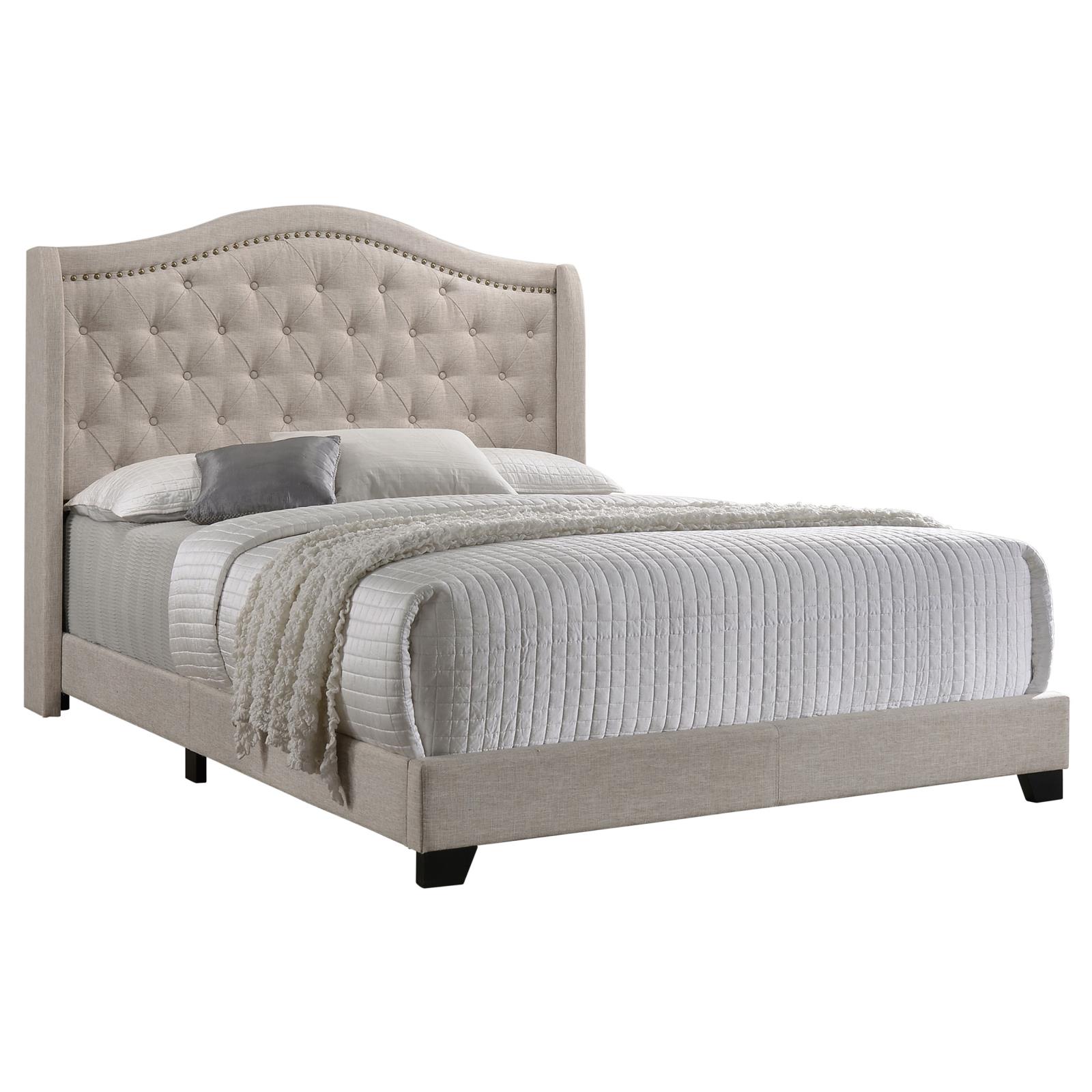 Sonoma Upholstered Queen Wingback Bed - Image 9