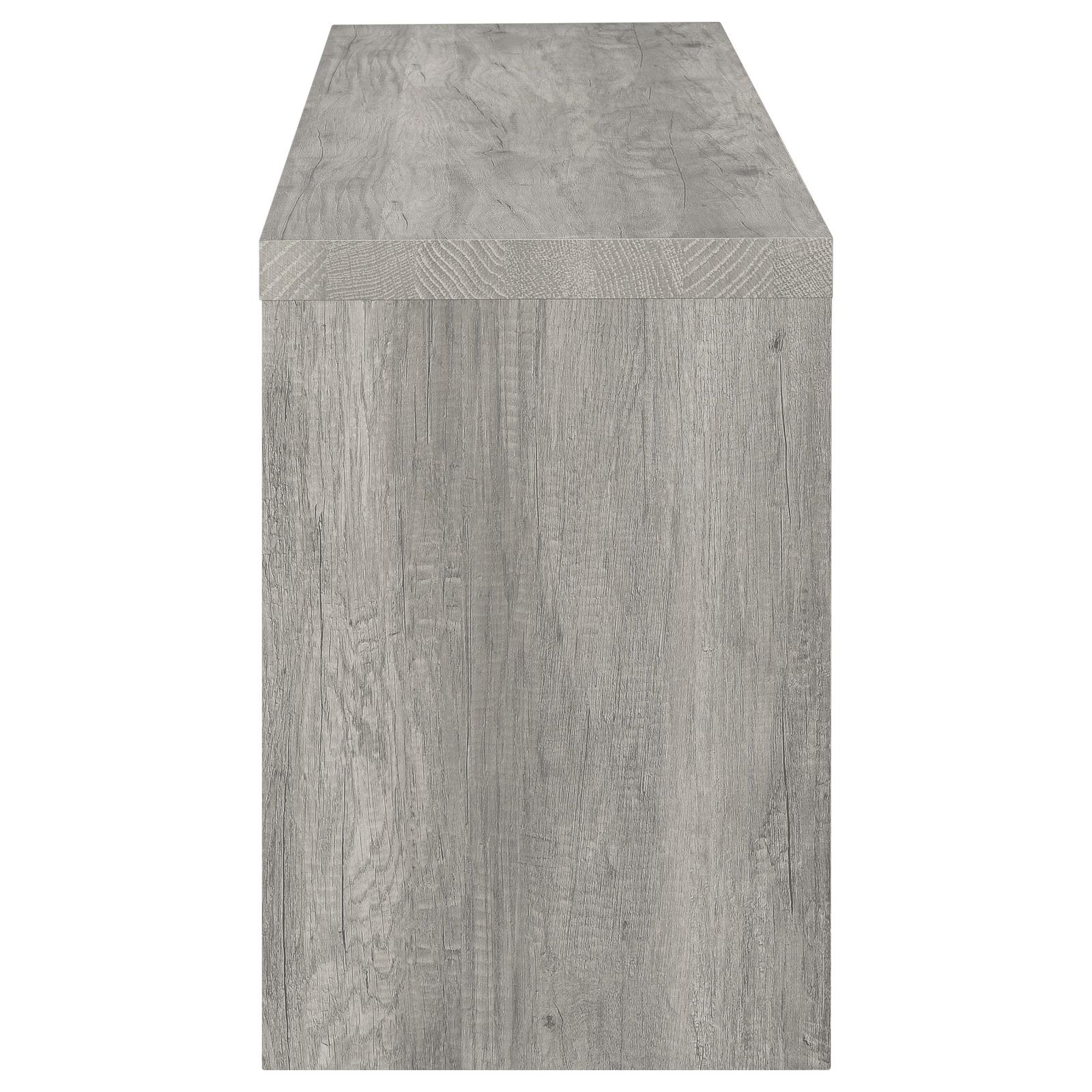 Burke 3-piece 59-inch TV Entertainment Center Grey Driftwood - Image 6