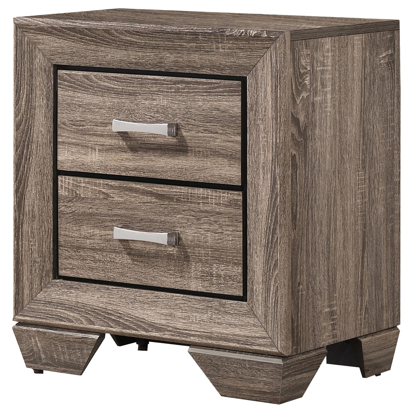 Kauffman 2-drawer Nightstand Washed Taupe - Image 4