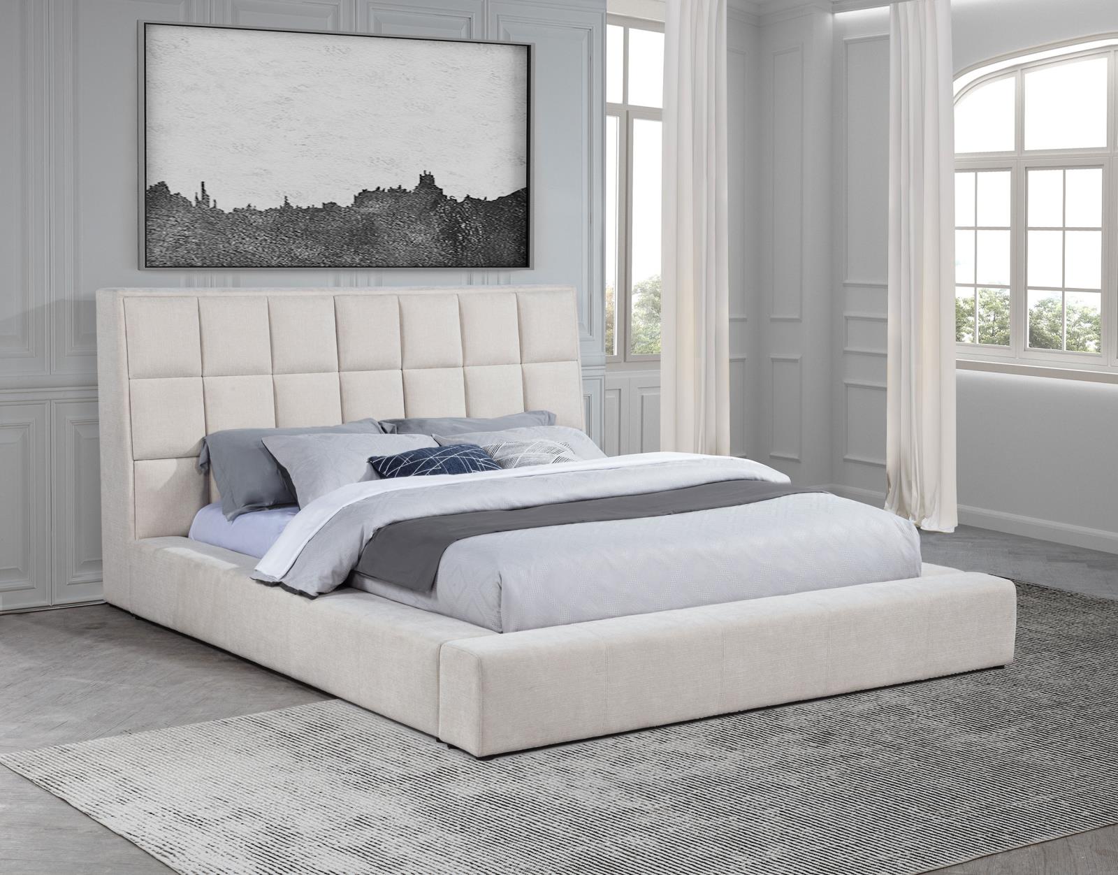 Dreux Upholstered California King Panel Platform Bed - Image 2