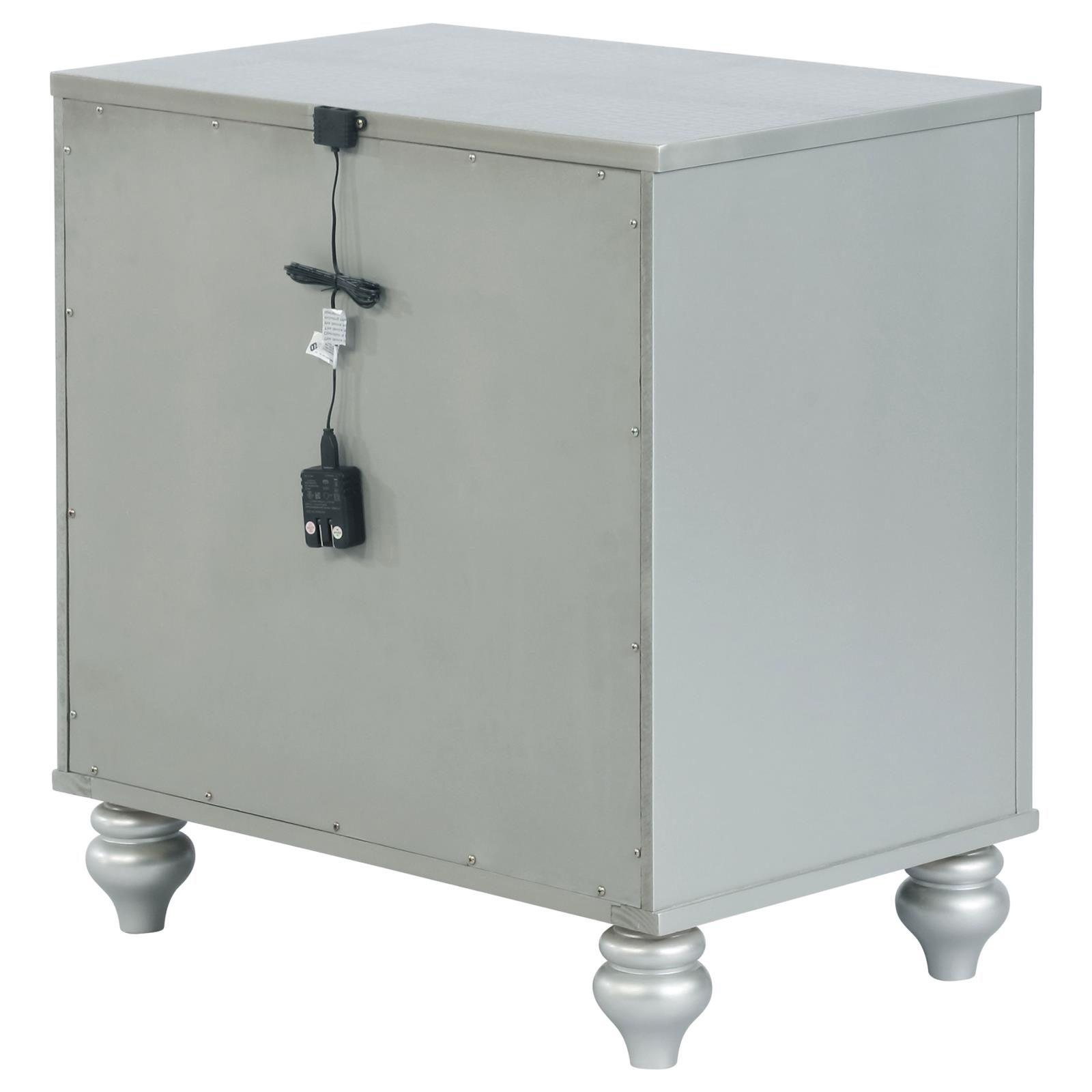Gunnison 2-drawer Nightstand Silver Metallic - Image 8