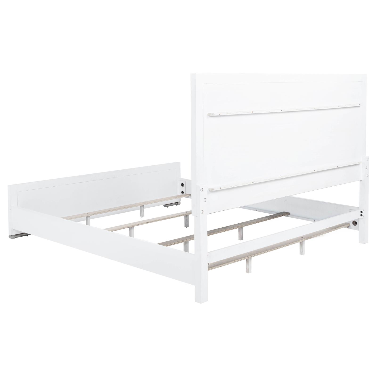 Gracemont 57-inch Eastern King Panel Bed Grey and White - Image 5