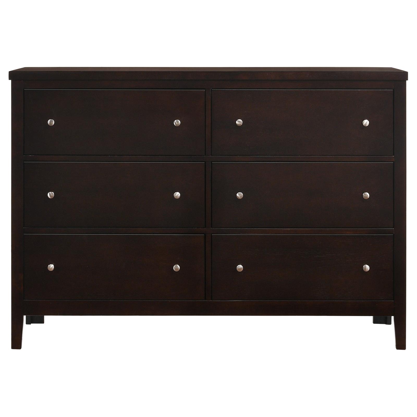 Carlton 6-drawer Dresser Cappuccino - Image 3