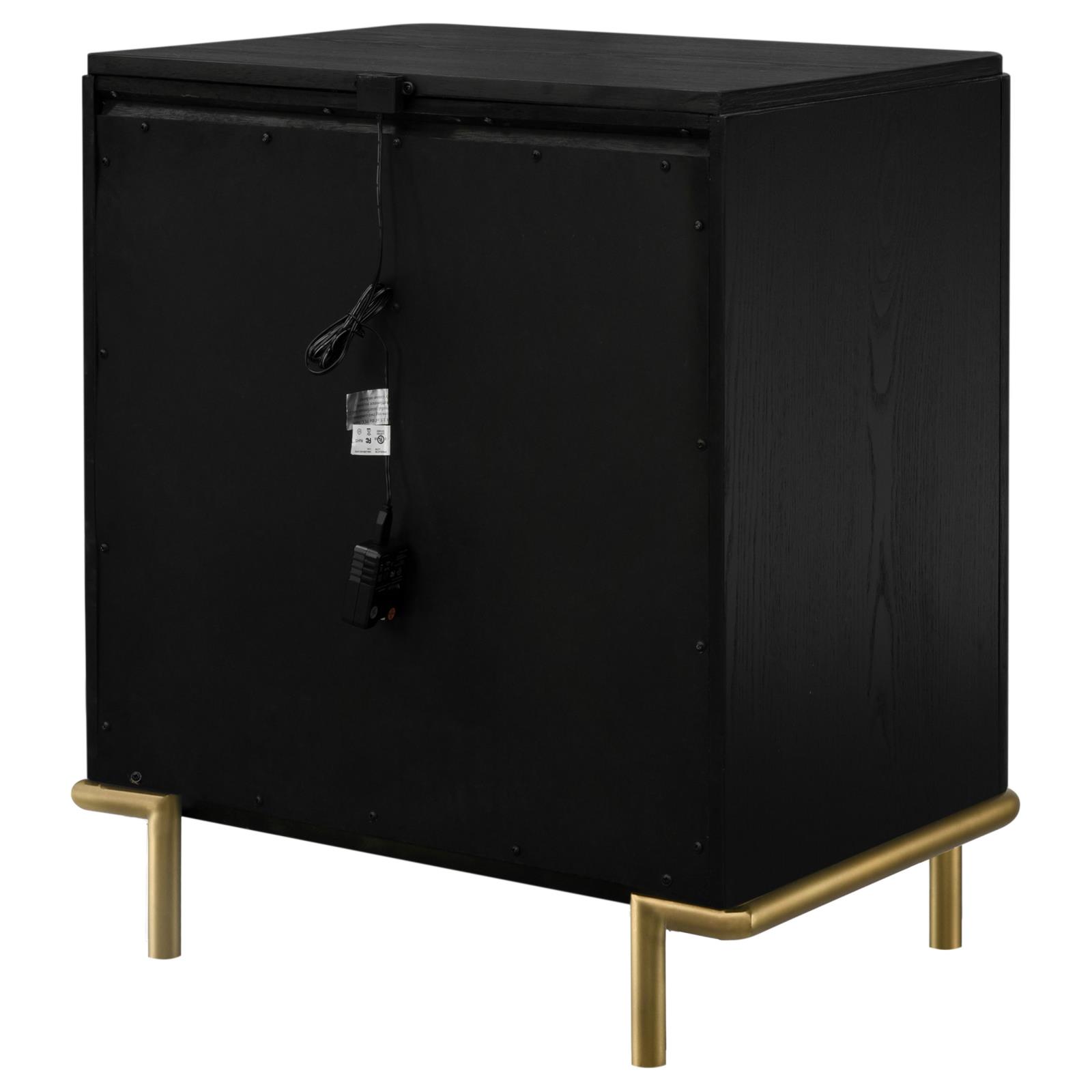 Arini 3-drawer Nightstand Black - Image 8