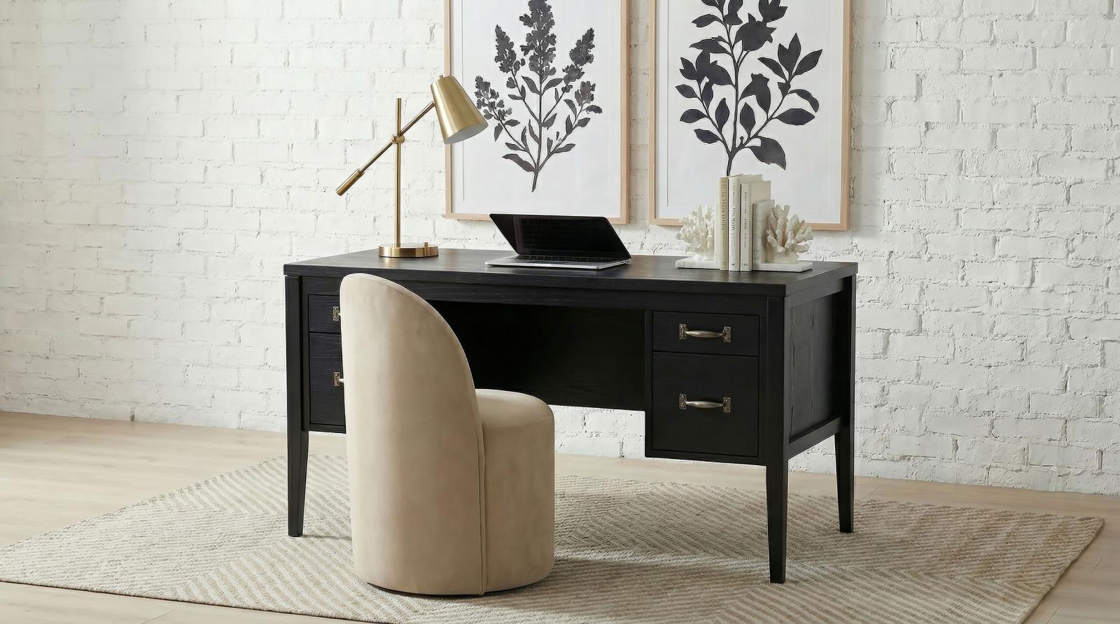 Graham 54-inch 4-drawer Double Pedestal Lift Top Computer Desk - Image 15