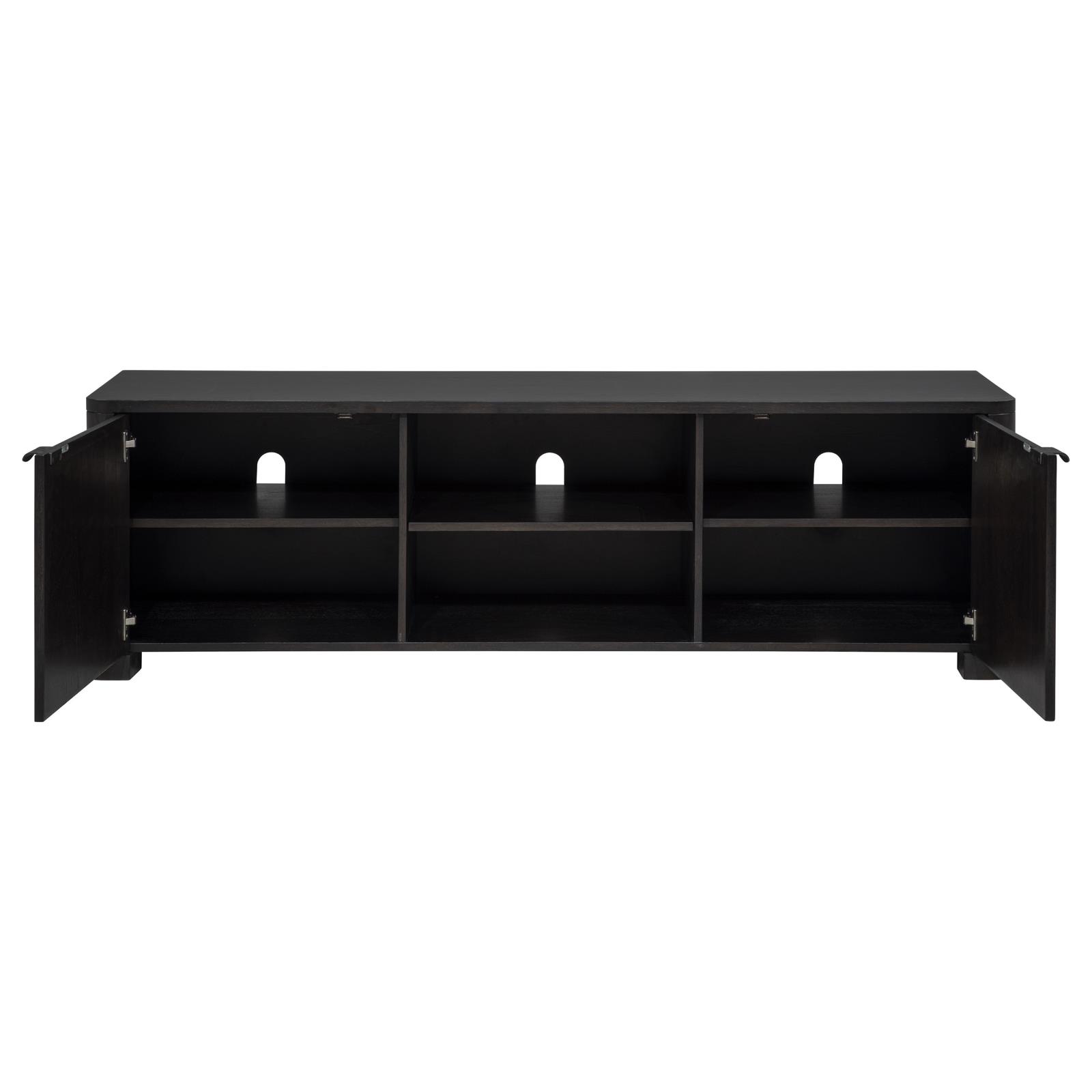 Marcelo 71-inch TV Stand Media Console Coffee - Image 4