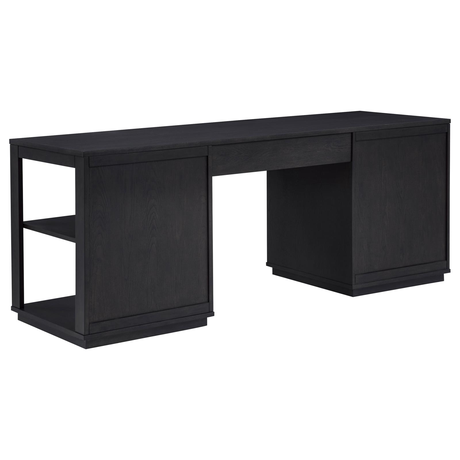 Harkes 75-inch 3-drawer Computer Desk with Adjustable Shelf Coffee Bean - Image 5