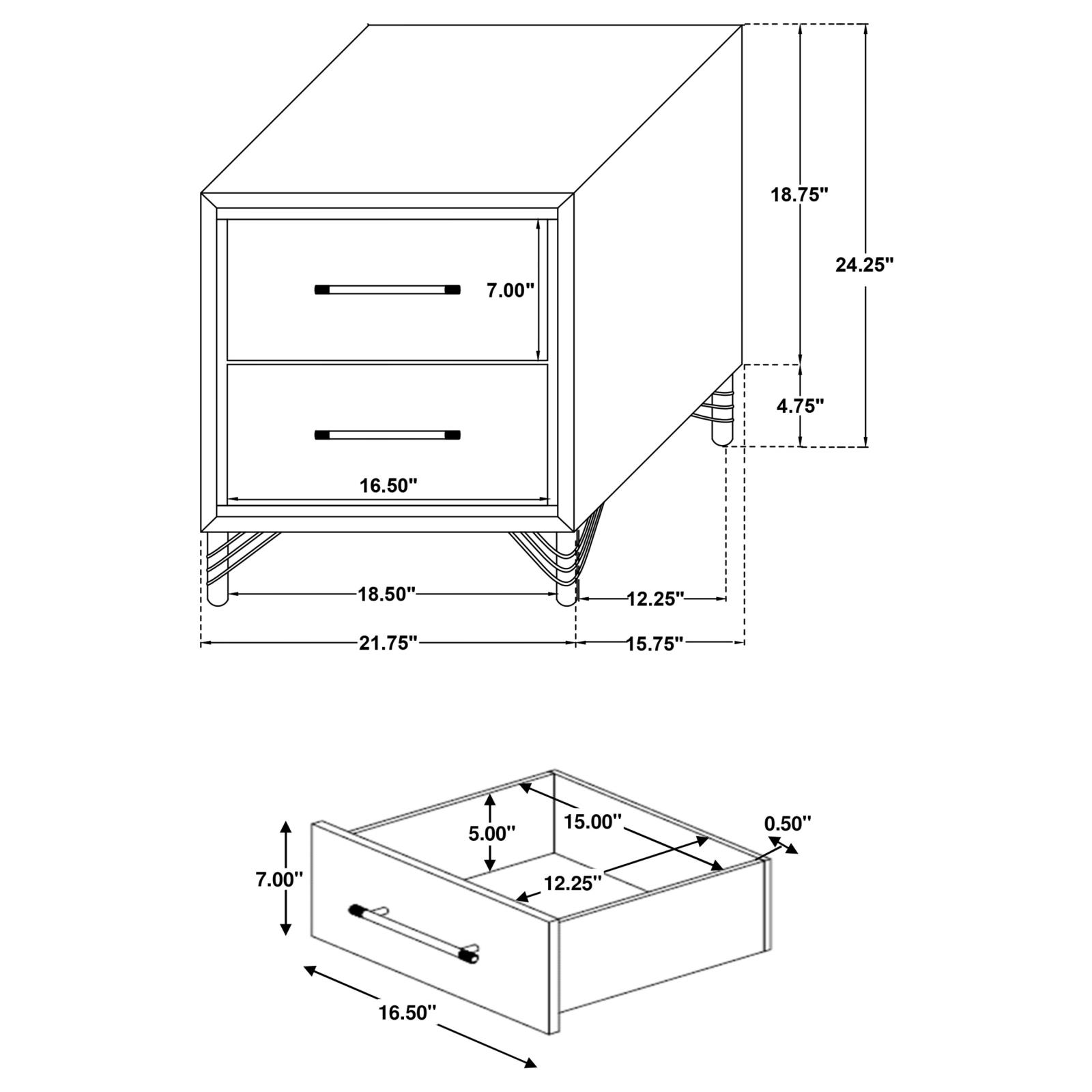 Lucia Bedroom Set Beige and White - Image 17